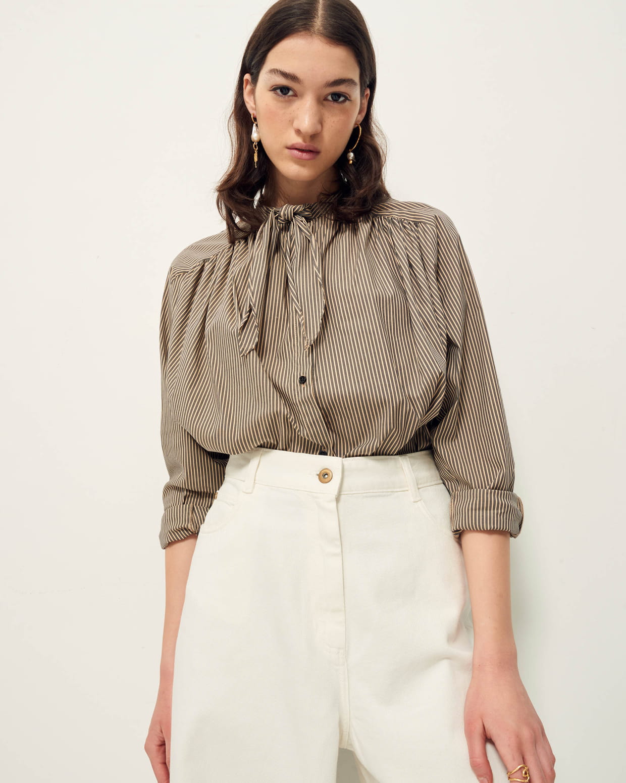 Sessun Joyce Tie Neck Blouse