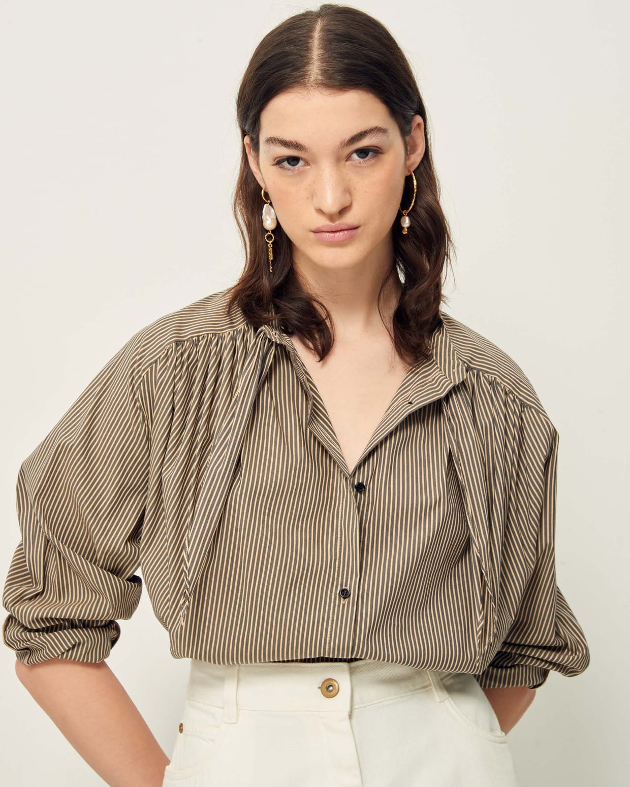 Sessun Joyce Tie Neck Blouse