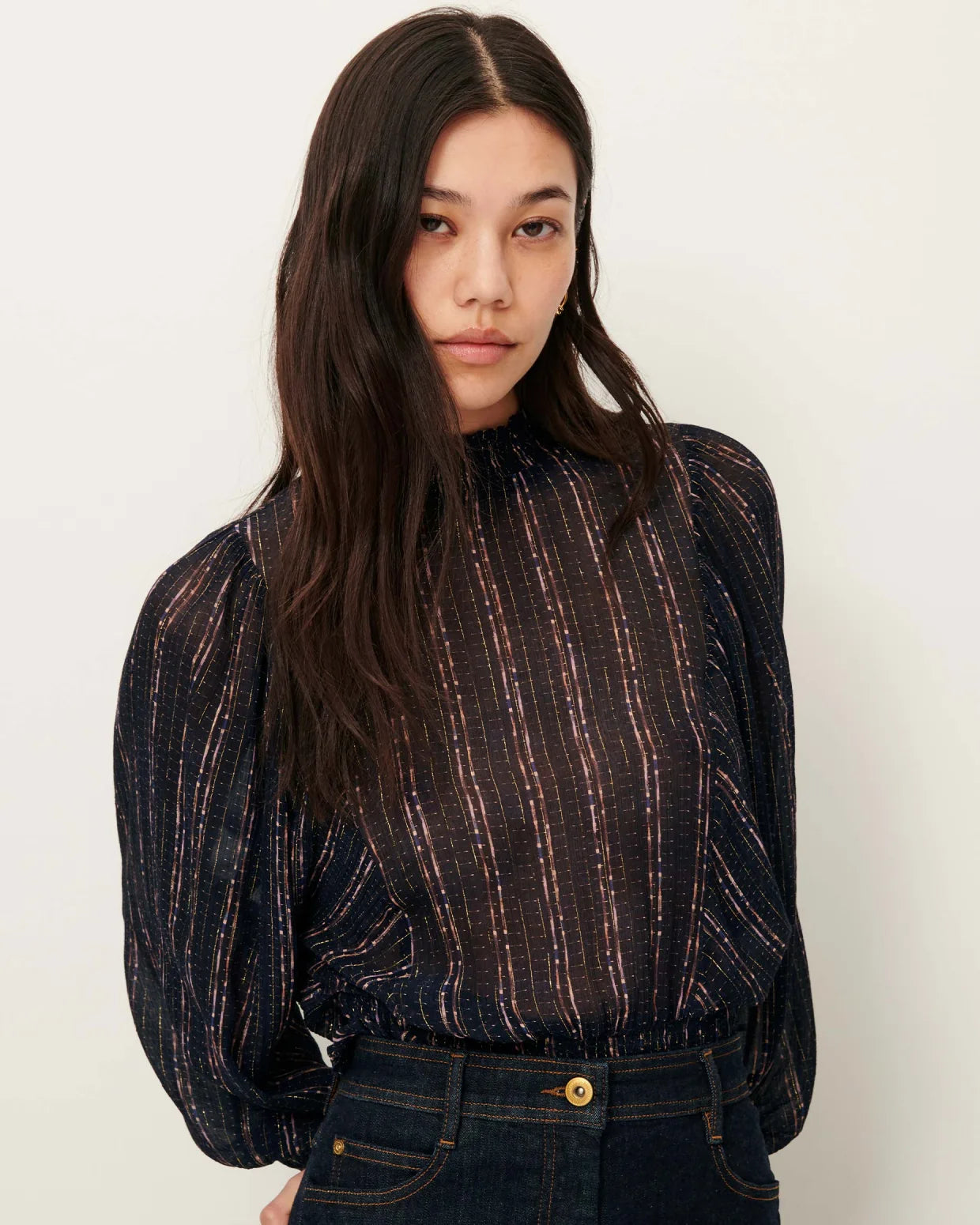 Sessùn Duchess Smocked Blouse 25110025