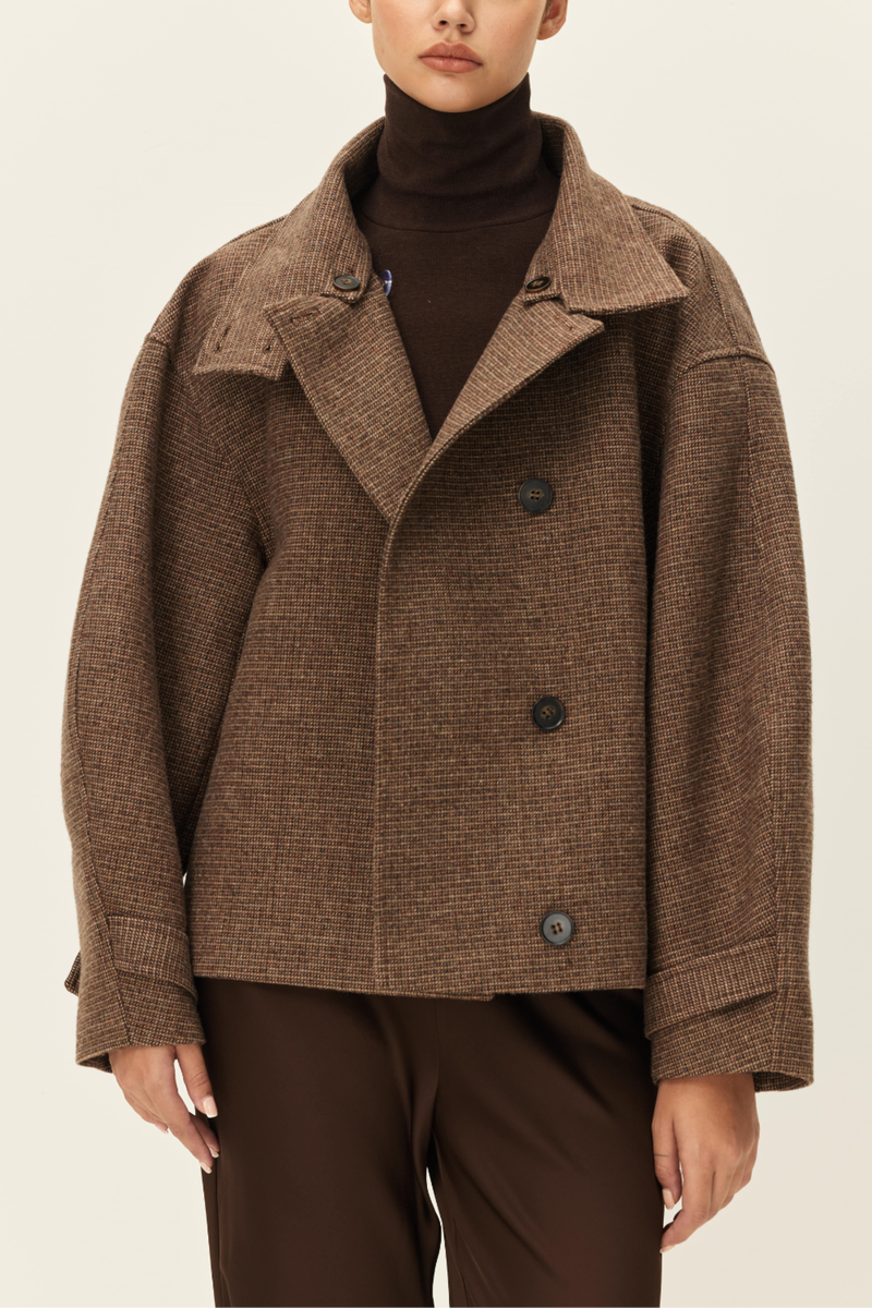 Elodie the Label Walker High Neck Short Coat
