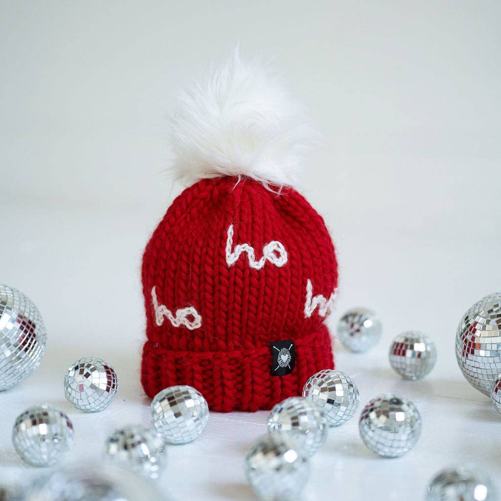 Nickichicki The Ho Hat in Red + Winter White