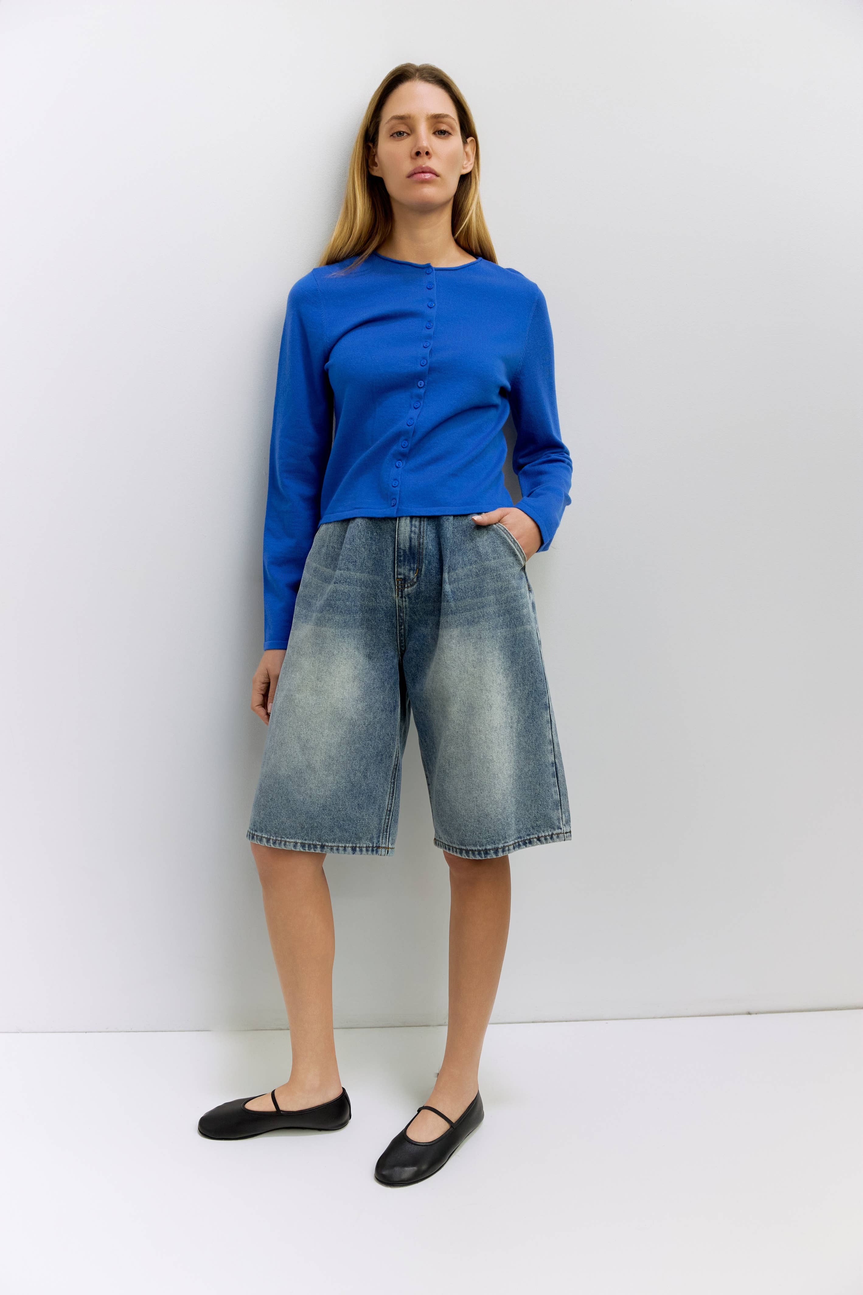 All Row The Shea Rollneck Cardigan