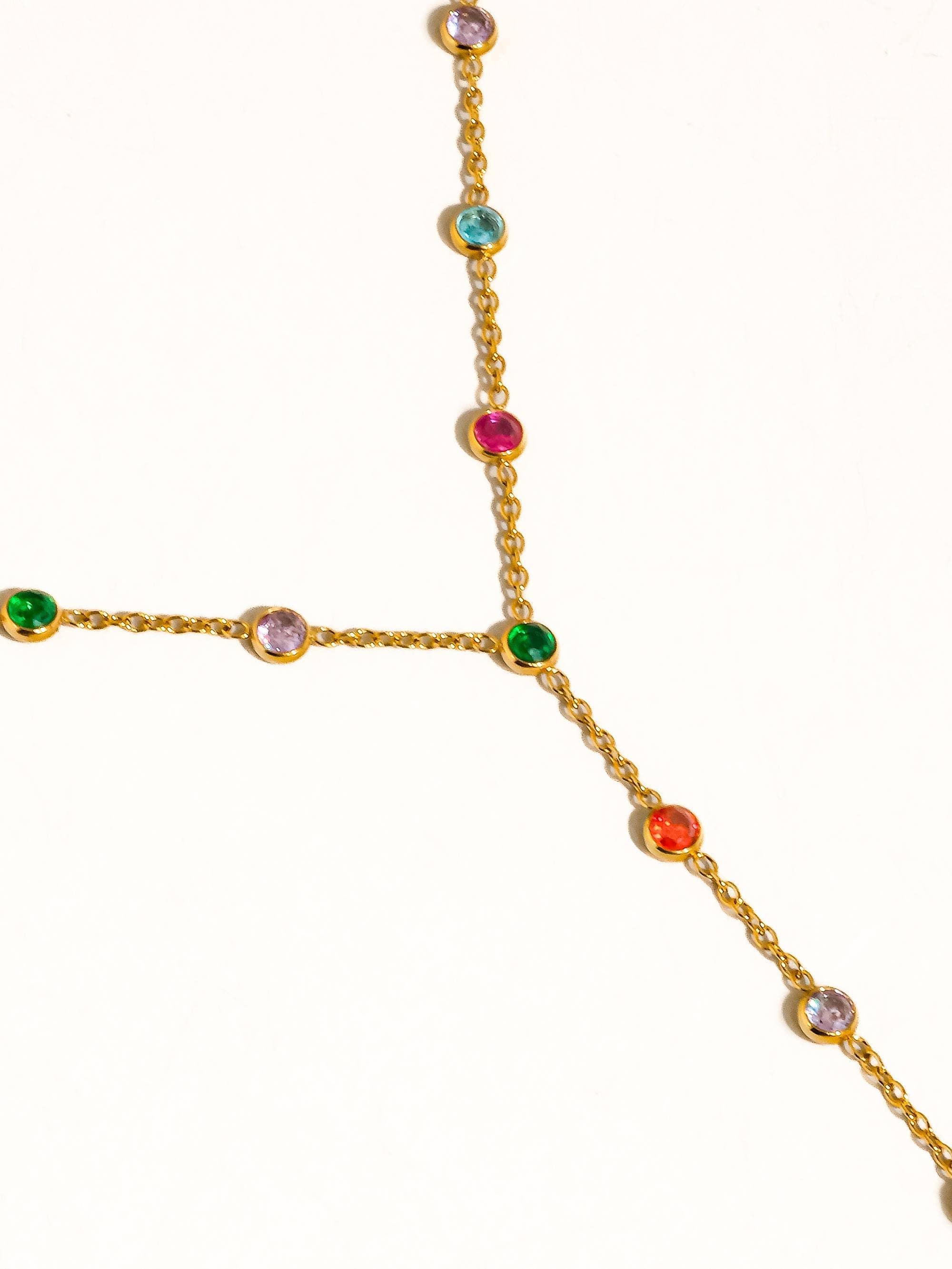 Flânerie Chenôve 18K Gold Round Beaded Y Necklace