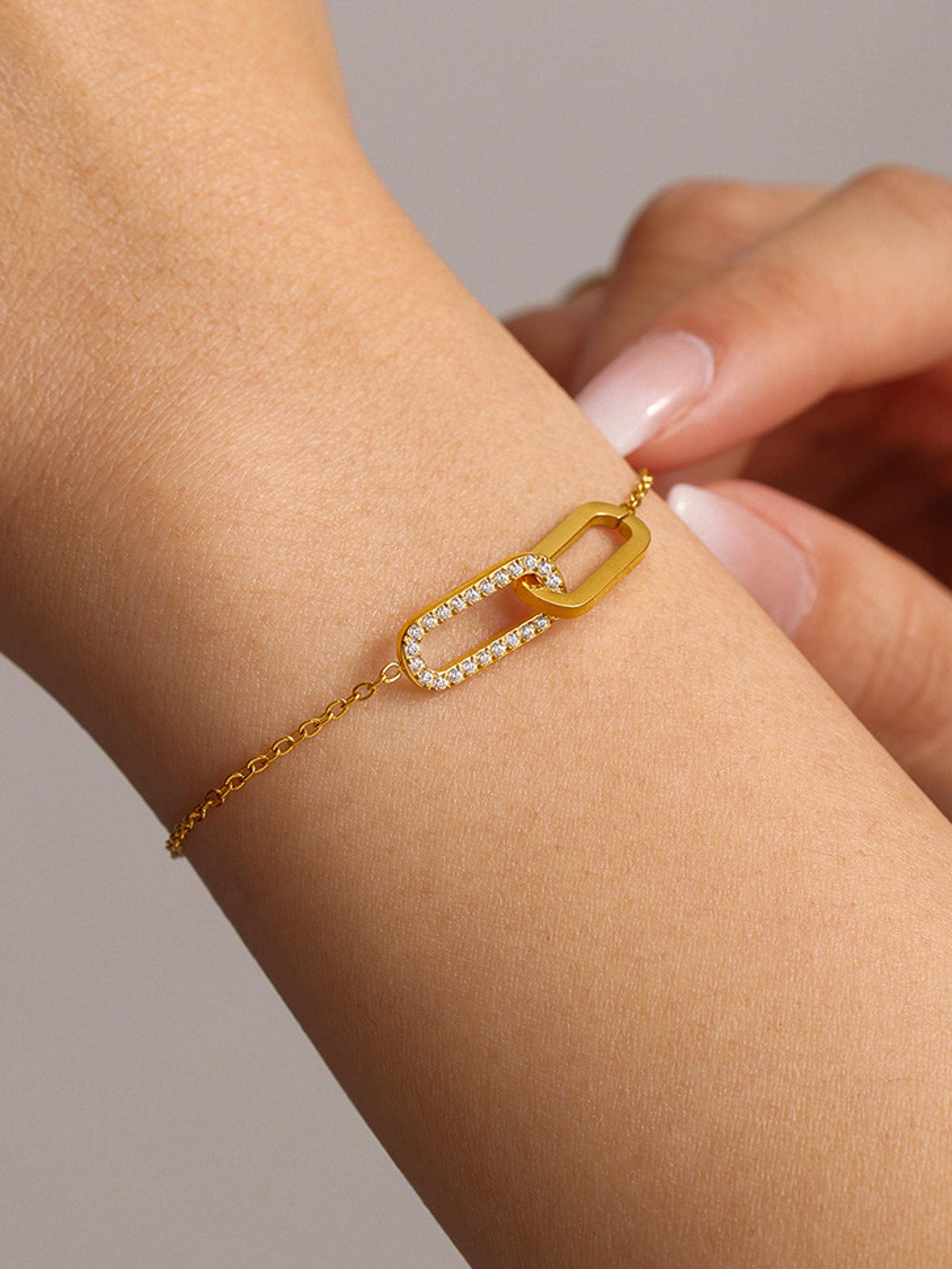 Flânerie Esme 18K Gold Non-Tarnish Link Chain Bracelet