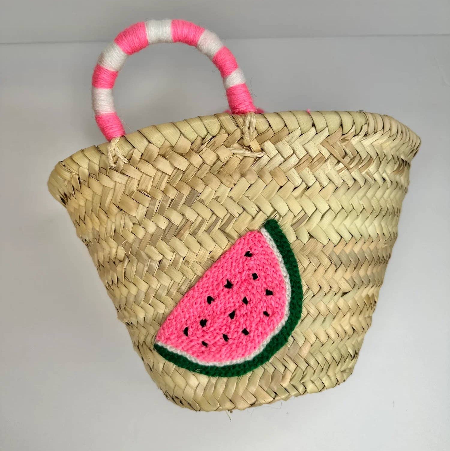French Market Bags Small Handheld Bag With Fruit Embroidery