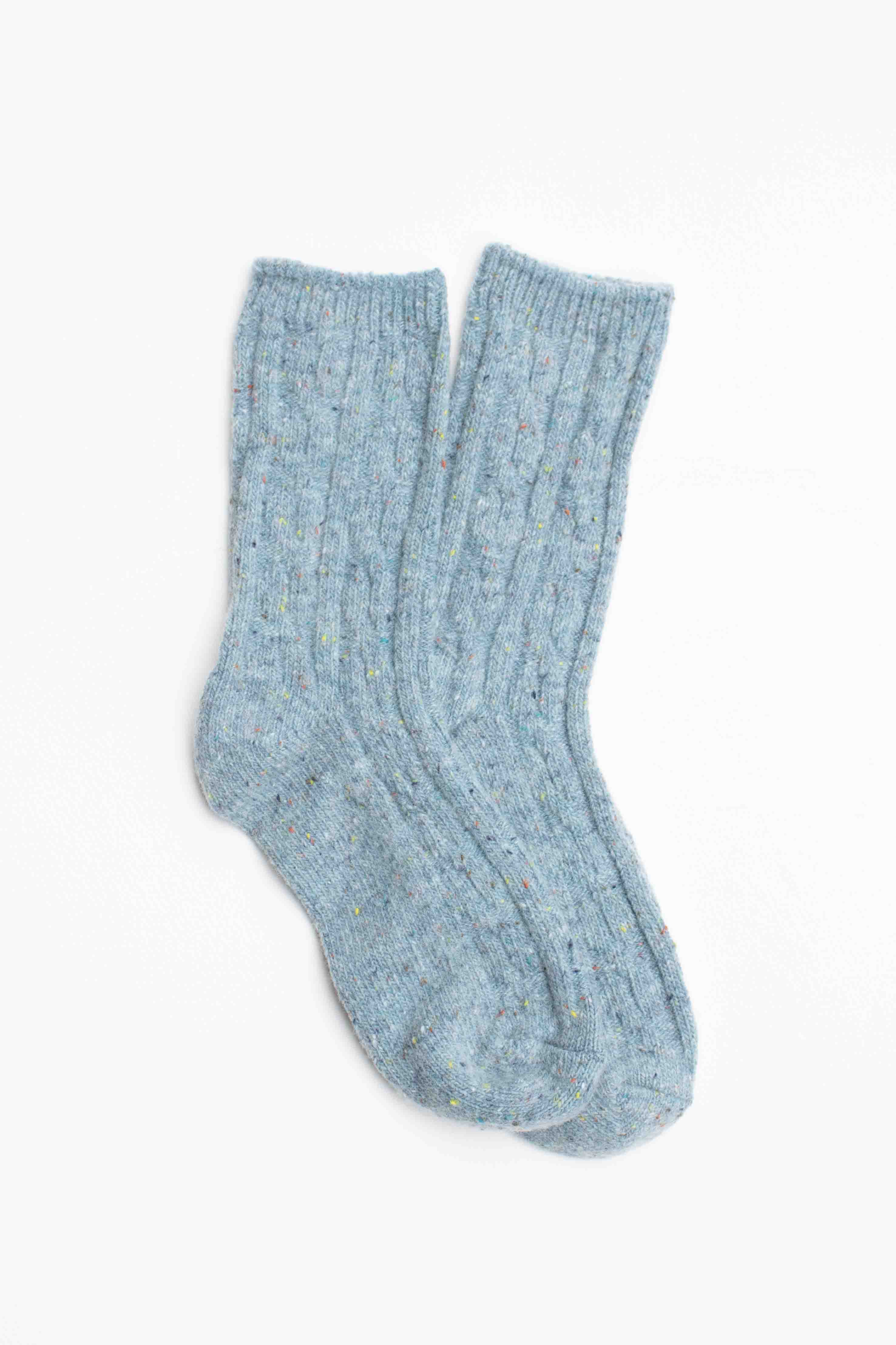 Tiepology Wool Blend Speckled Knit Socks