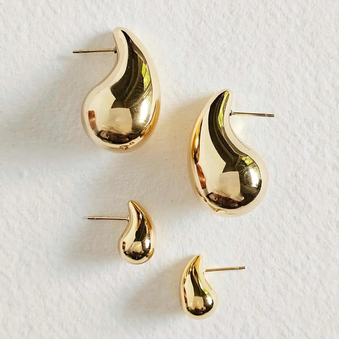 Bisjoux Gold Plated Droplet Earring