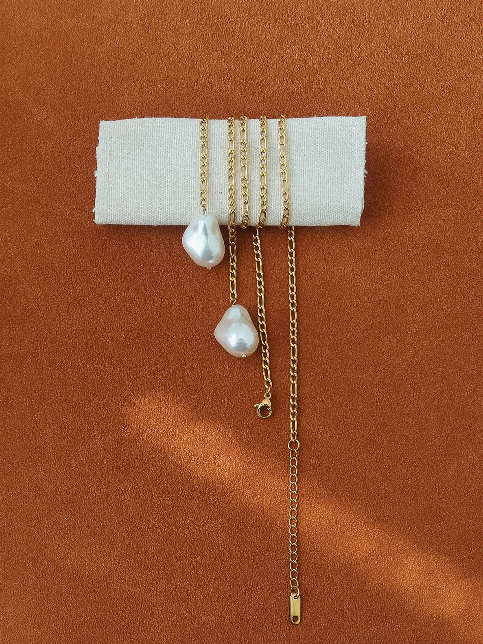 Flânerie Trévia 18K Gold Non-Tarnish Baroque Pearl Necklace