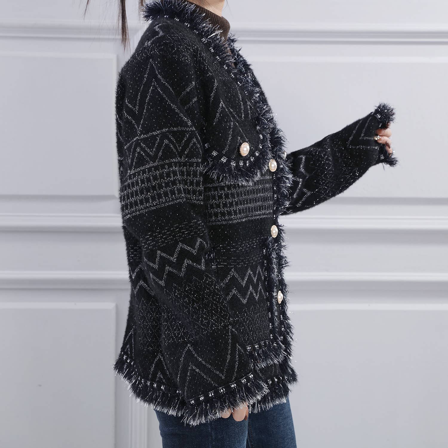 Thames Collection Zig Zag Coco Cardigan