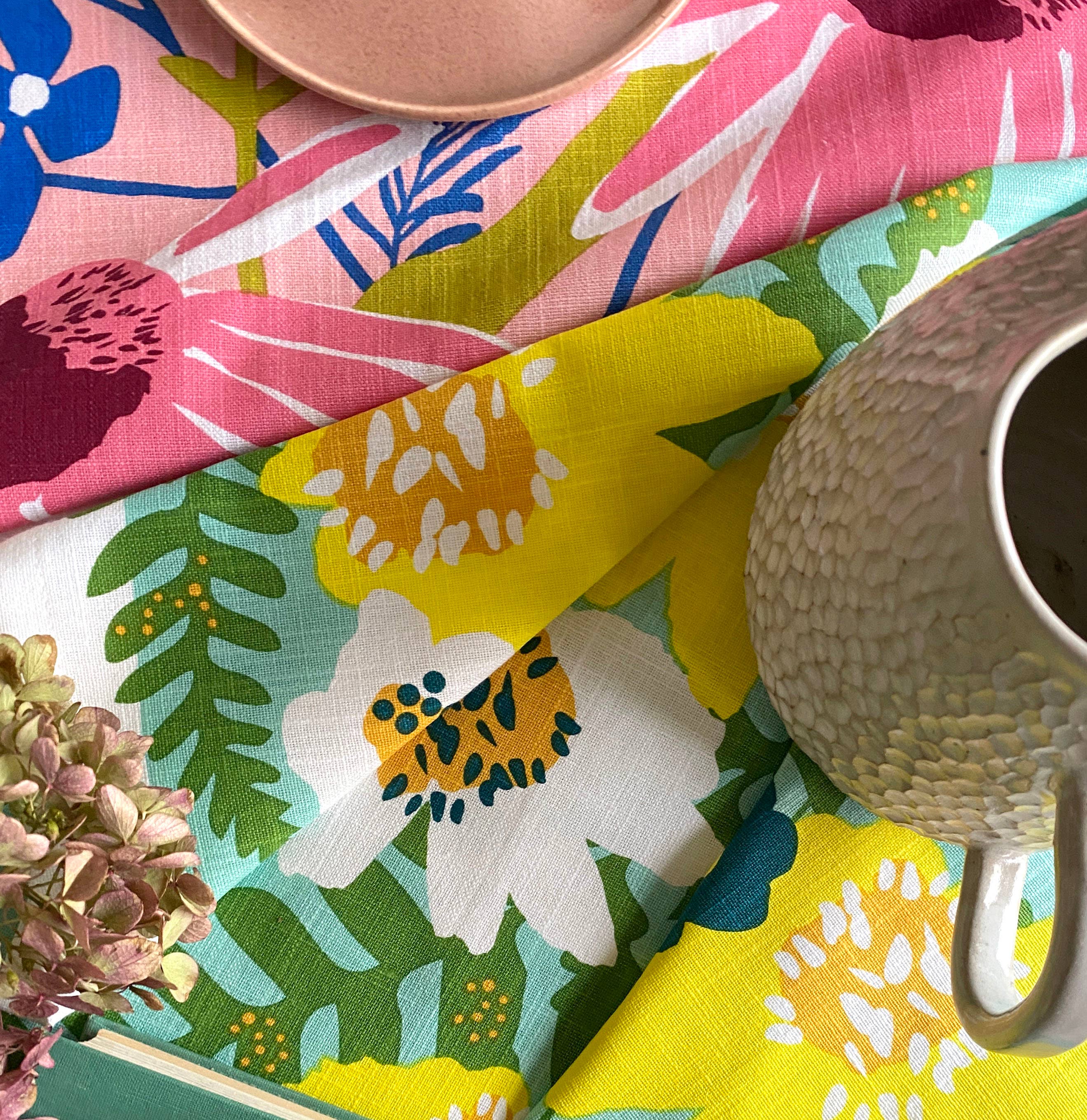 Elizabeth Grubaugh Echinacea Tea Towel