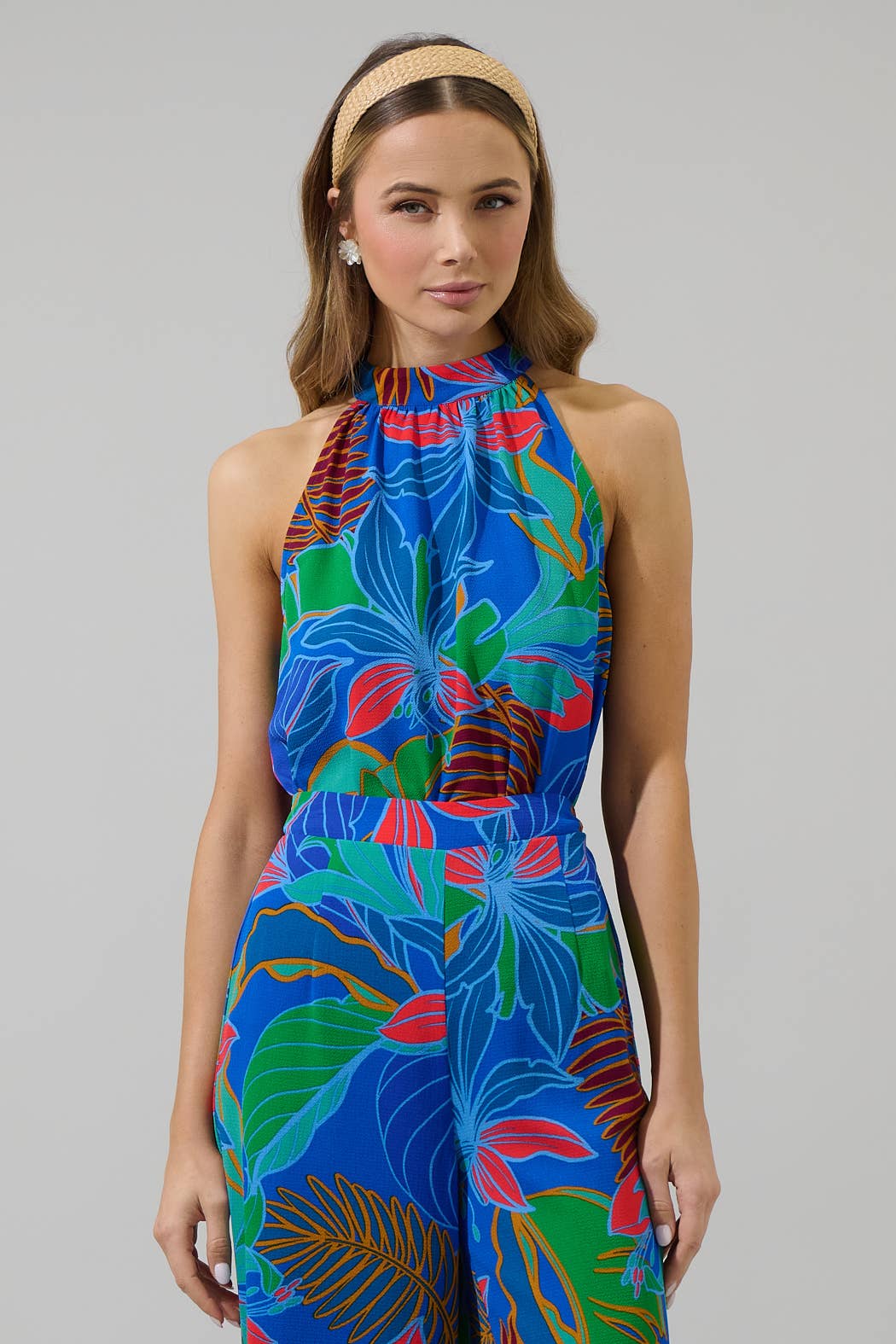 Sugarlips Malton Tropical Wilma Sleeveless Top