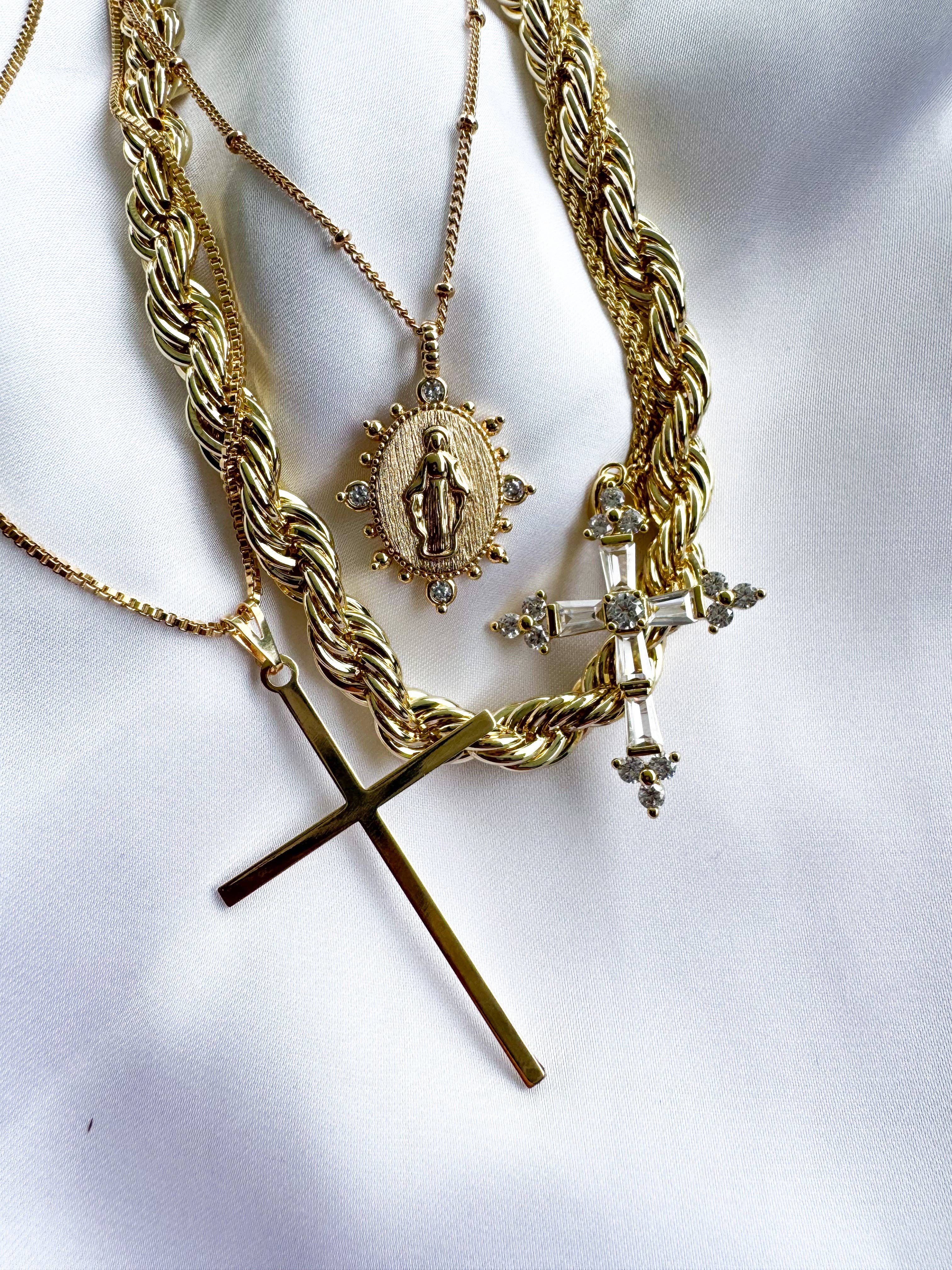 Joy Dravecky Queen's Cross Necklace