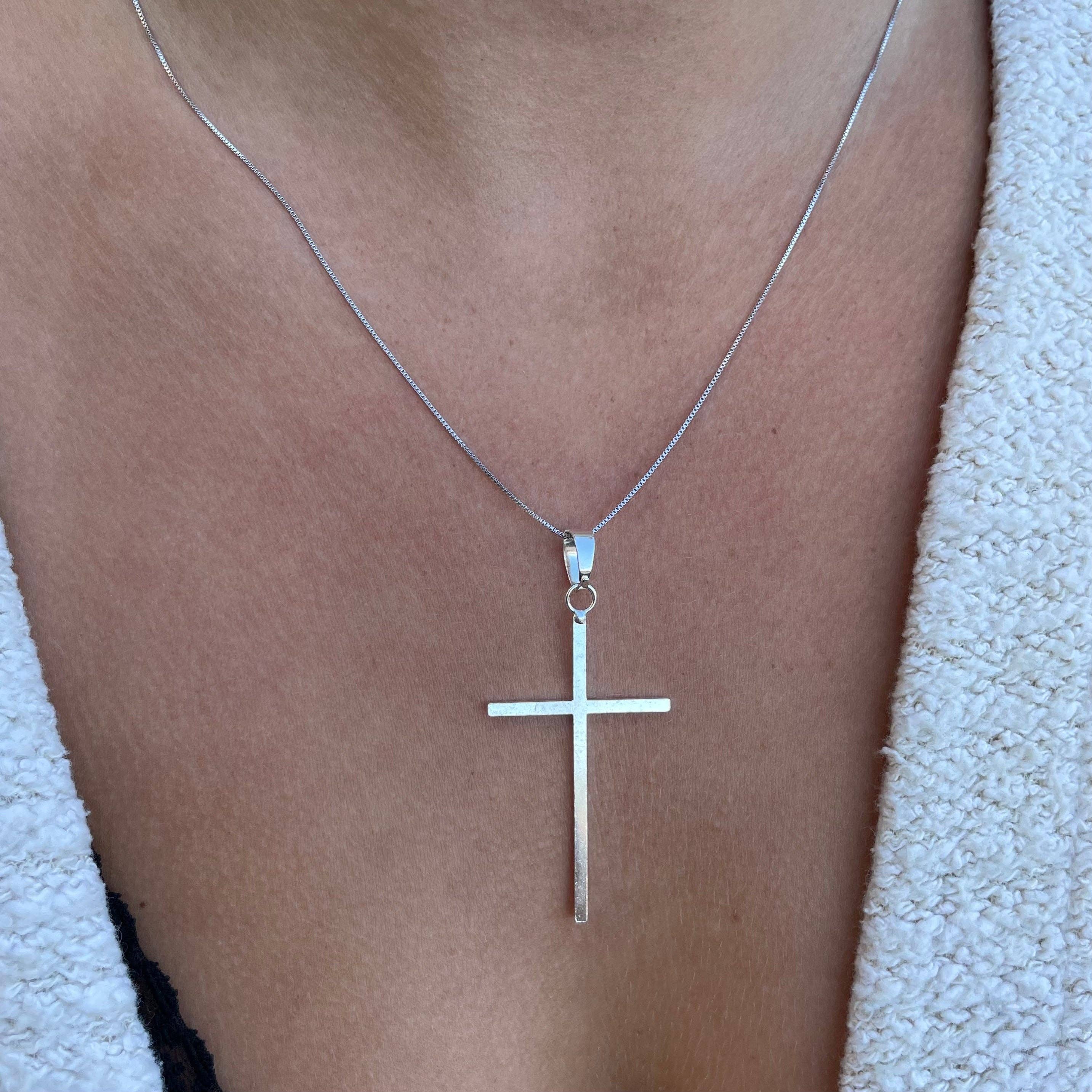 Joy Dravecky Vigil Silver Cross Necklace