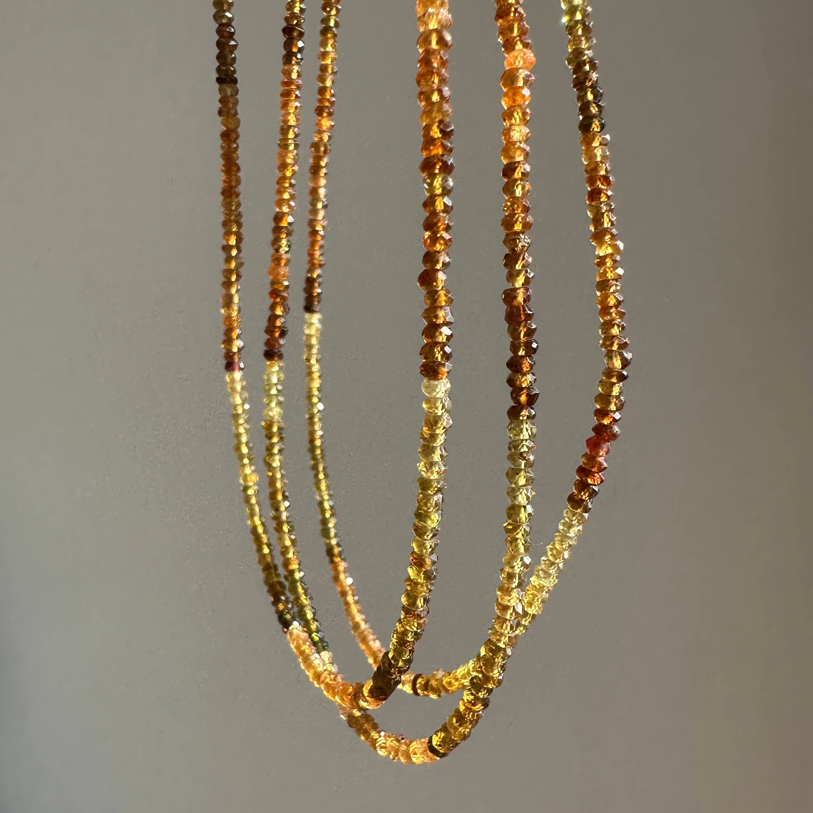 Anokhi Green Golden Tourmaline Necklace NKB25