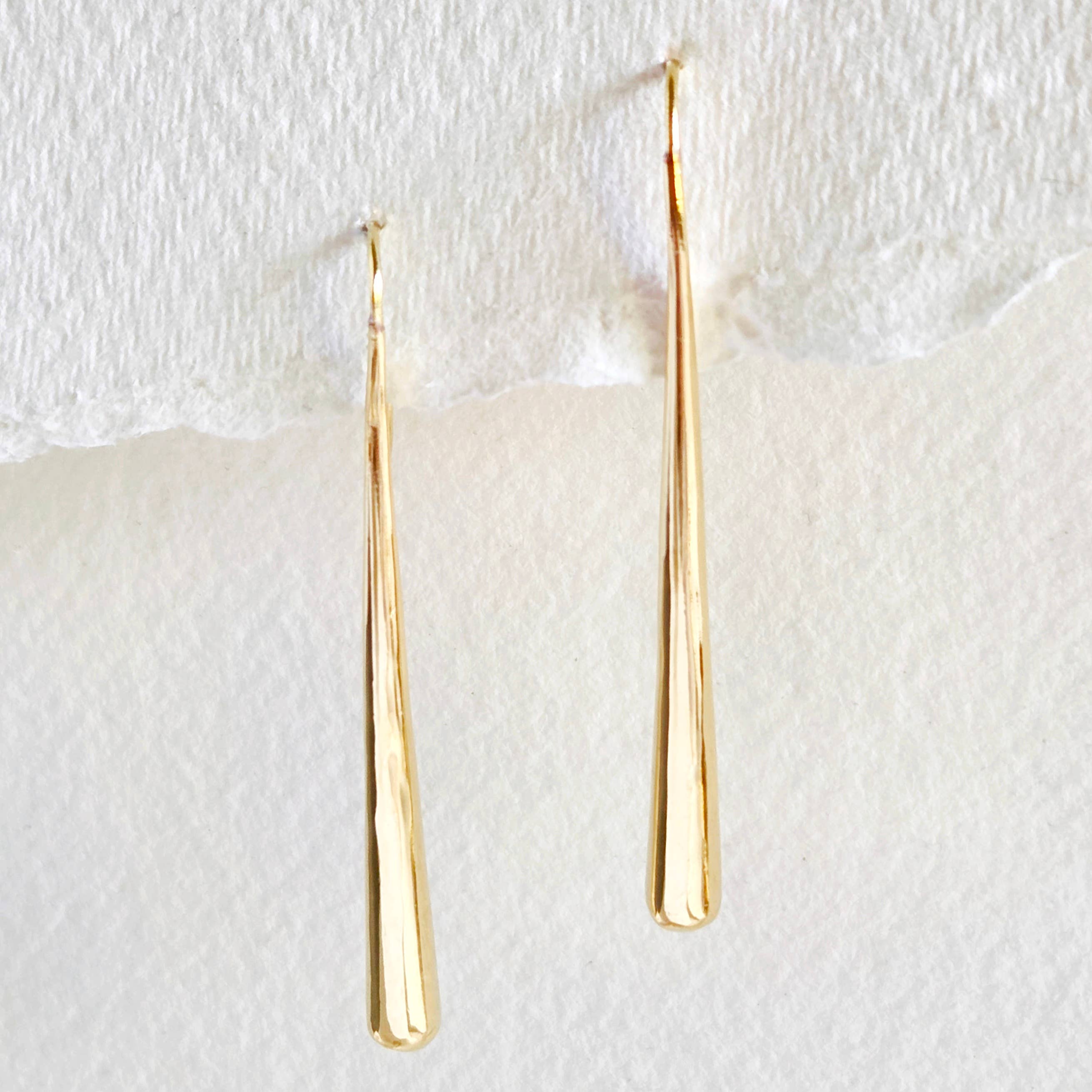 Bisjoux Brass Drip Molten Brass Earrings