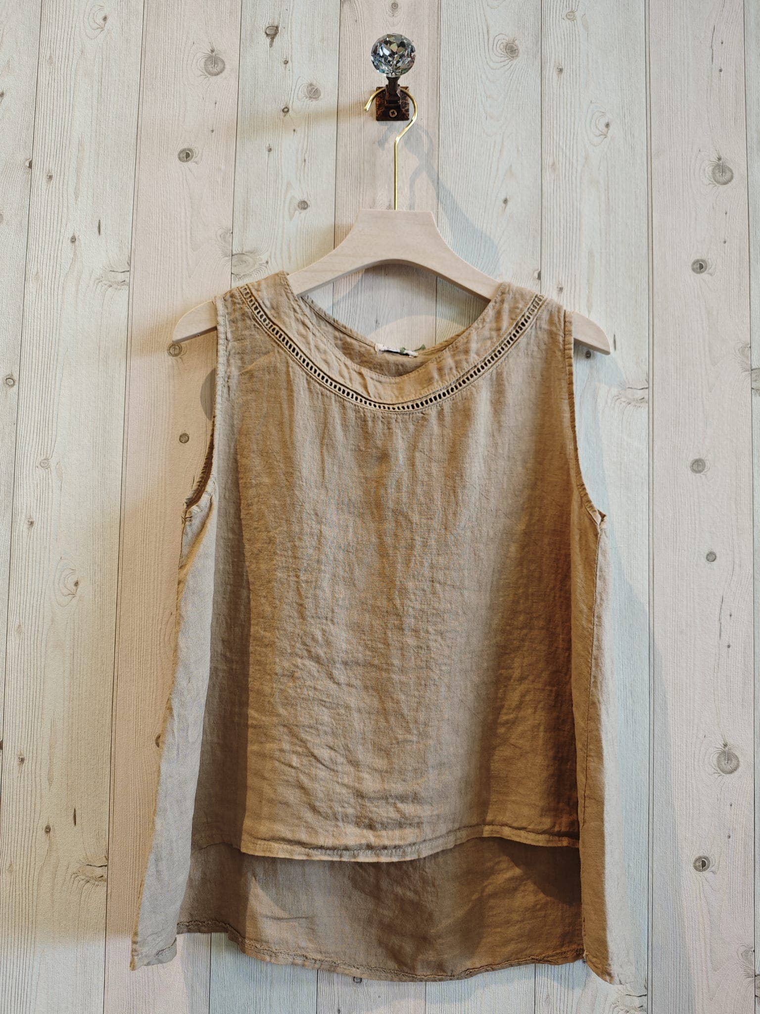 European Linen Tank Top 17620