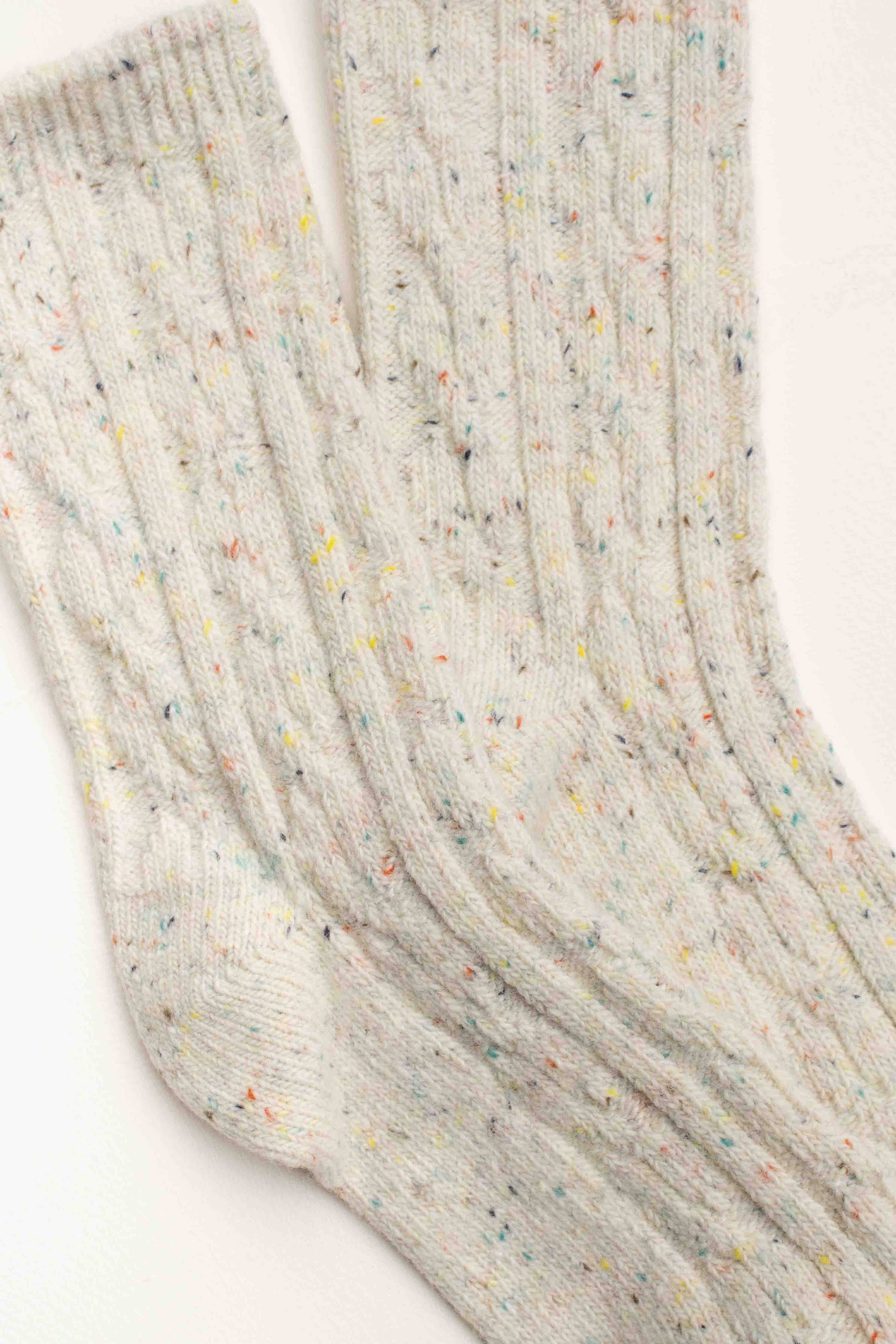 Tiepology Wool Blend Speckled Knit Socks