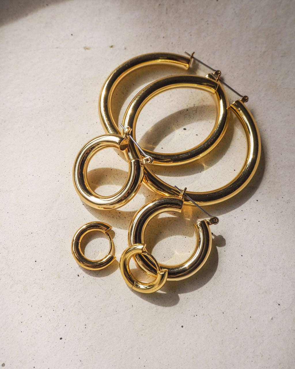 Luv AJ Amalfi Tube Hoops- Gold