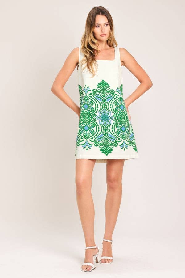 Flying Tomato Printed Woven Mini Dress ID23464