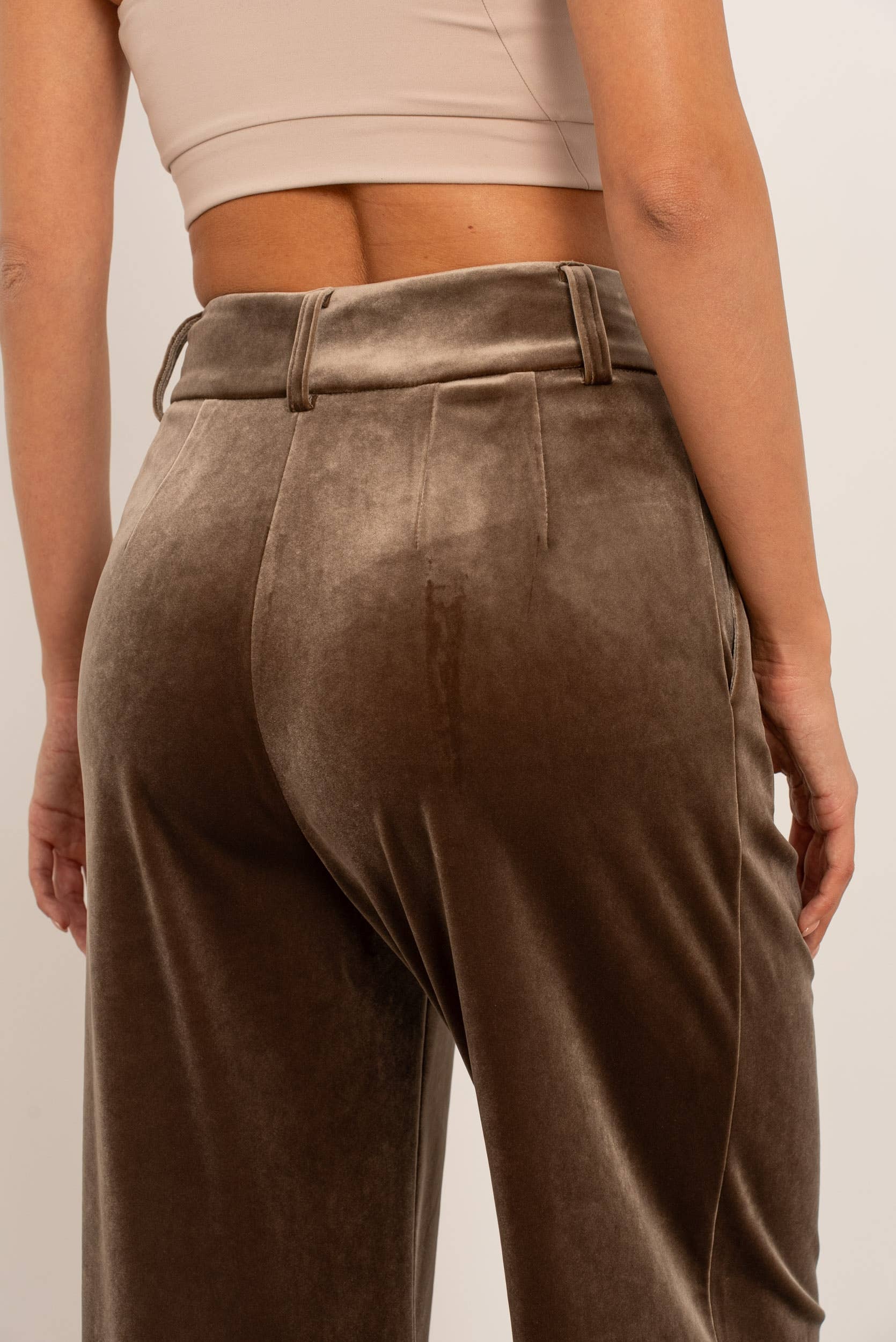 Carmine Paris Velvet Wideleg Pants P-2501