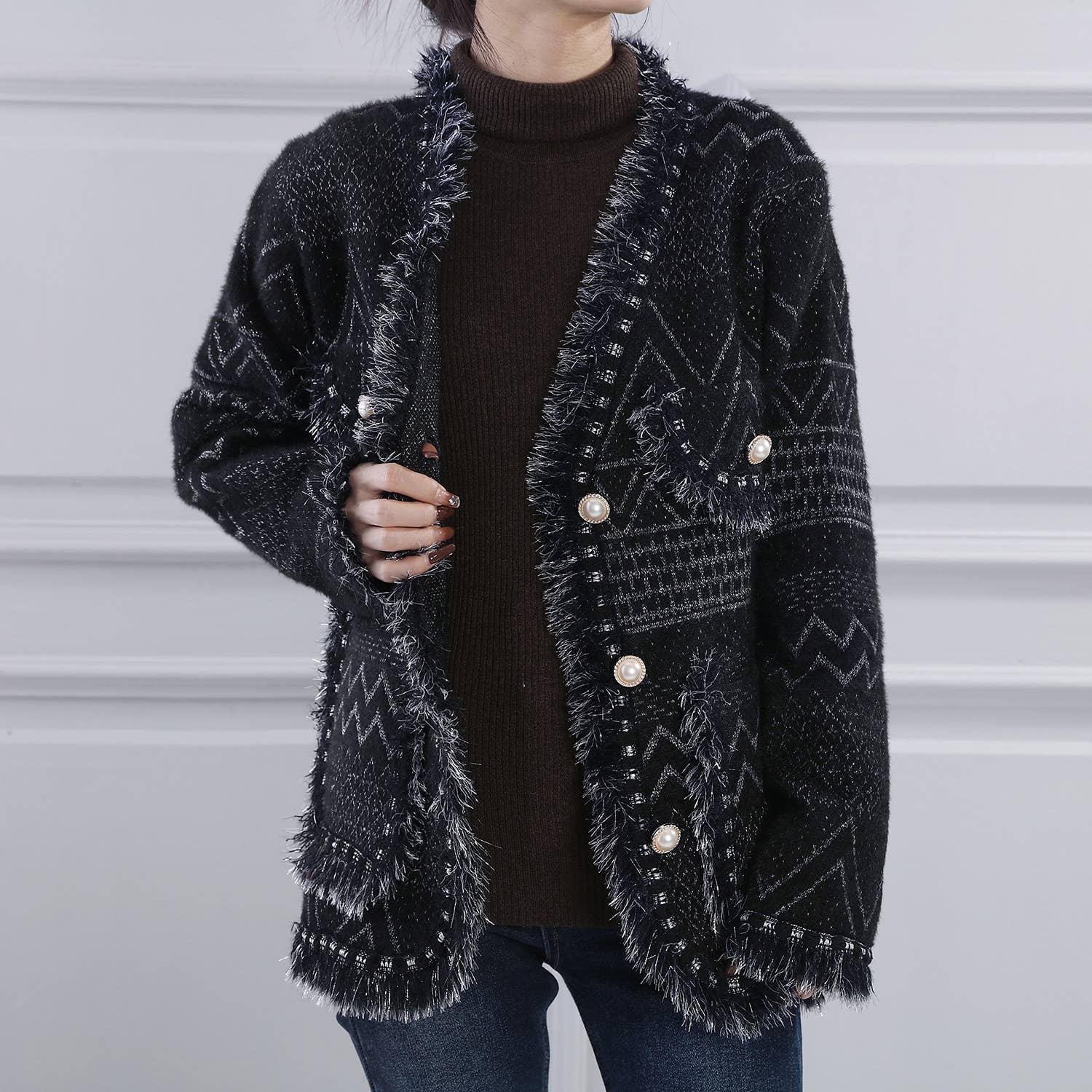 Thames Collection Zig Zag Coco Cardigan