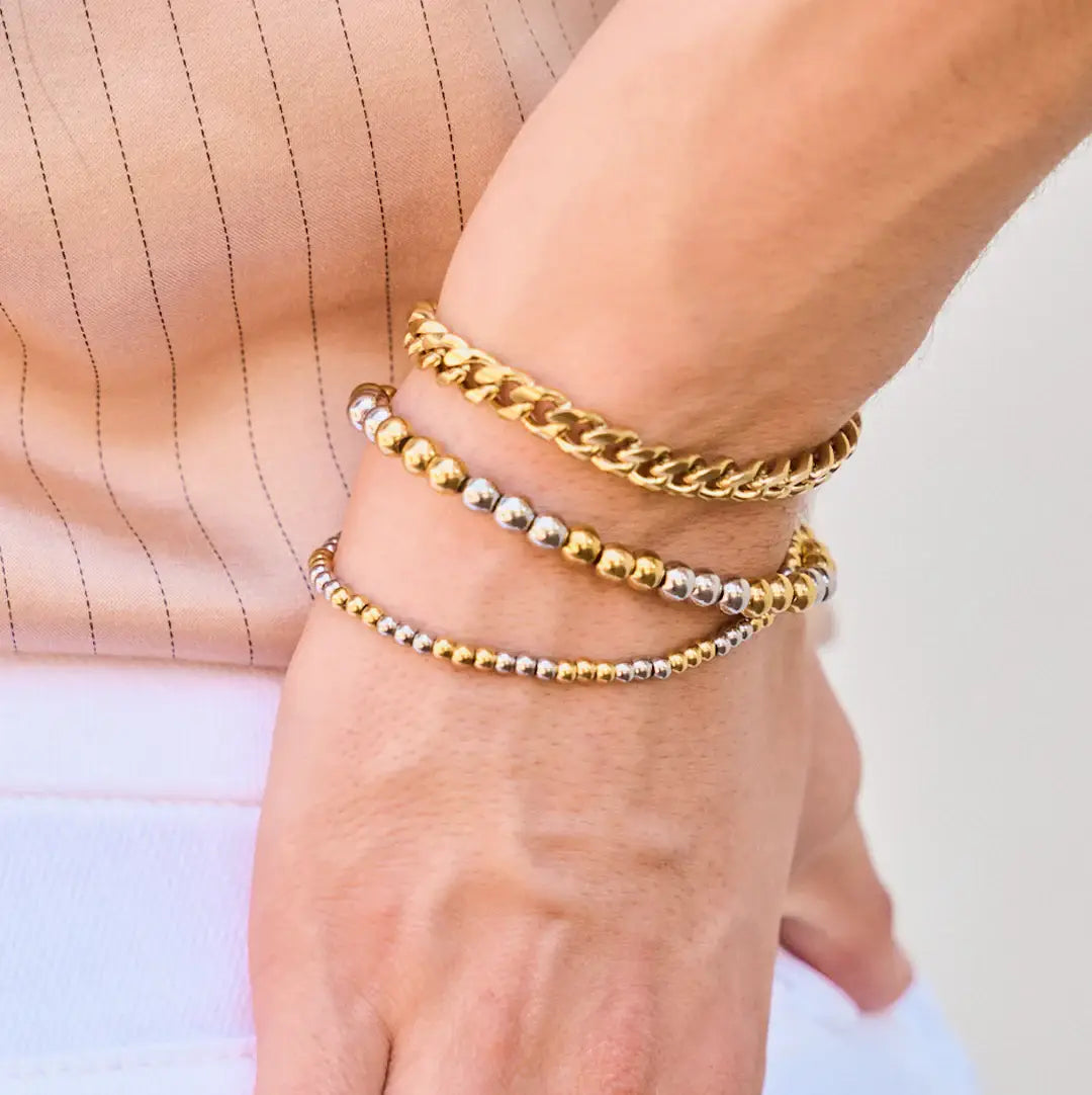 Nikki Smith Designs Two Toned Ball Bracelet