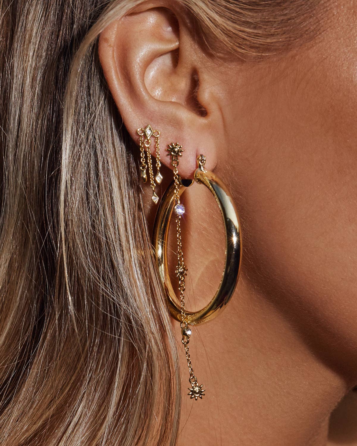 Luv AJ Amalfi Tube Hoops- Gold