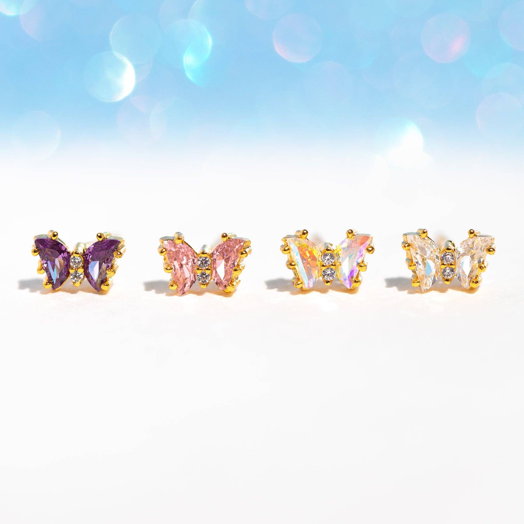 Girls Crew Radiant Flutter Love Stud Set