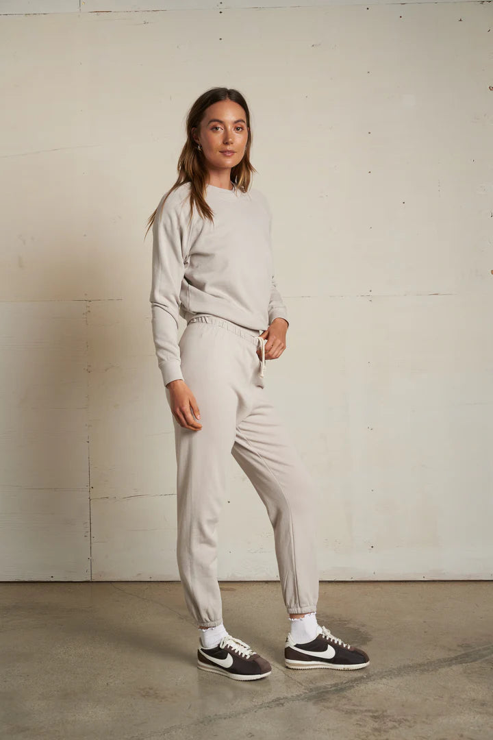 Perfect White Tee Alexi French Terry Longsleeve Raglan Crew Tee