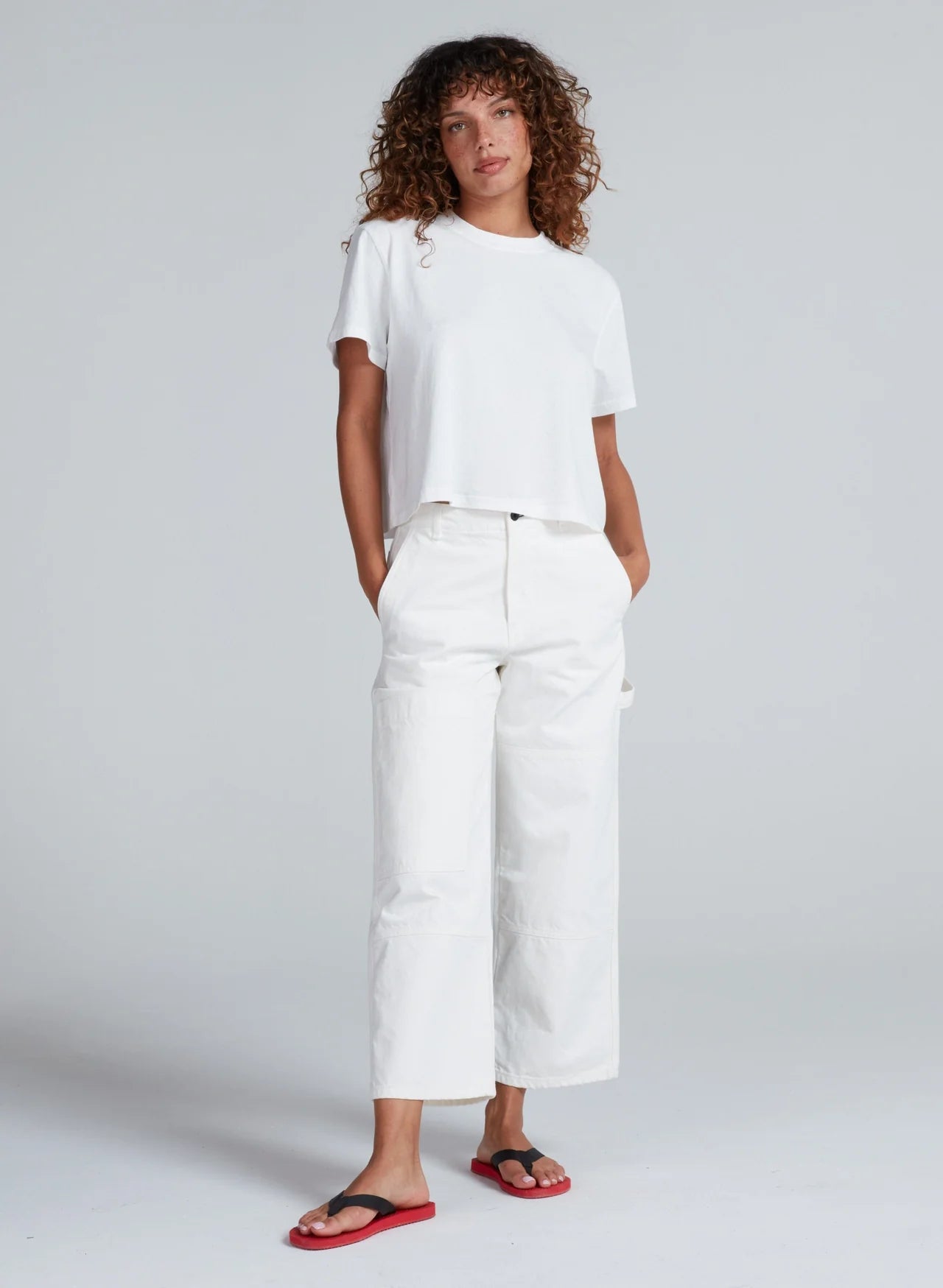 ASKKNY Cropped Carpenter Ivory