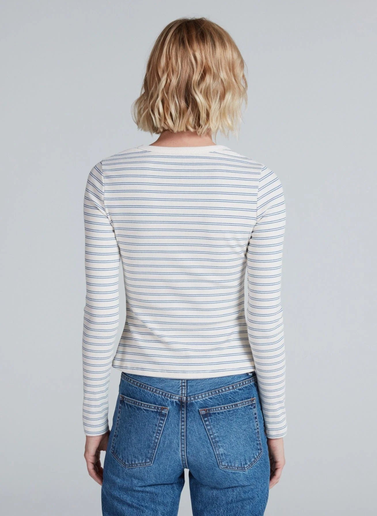 ASKKNY Long Sleeve Rib Crew Tee