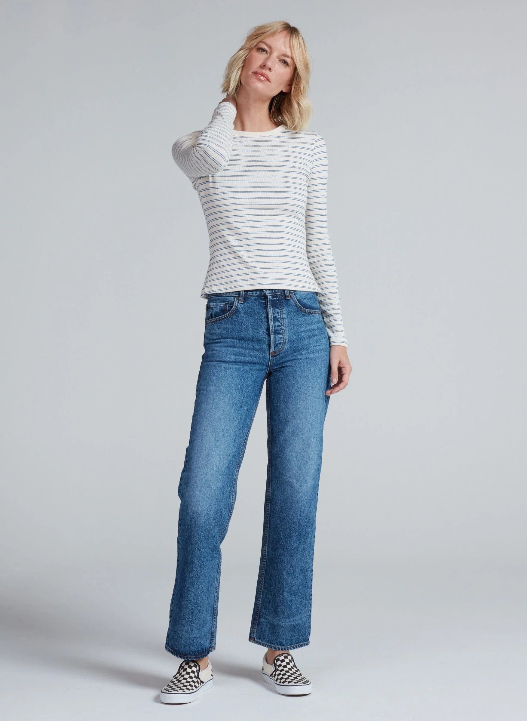 ASKKNY Long Sleeve Rib Crew Tee