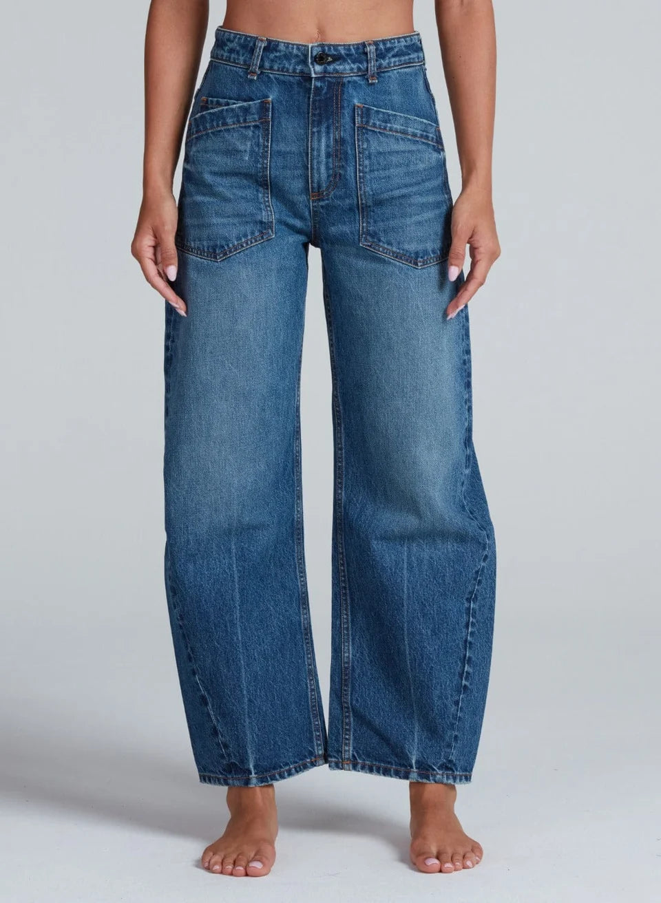 ASKKNY Twisted Barrel Jeans