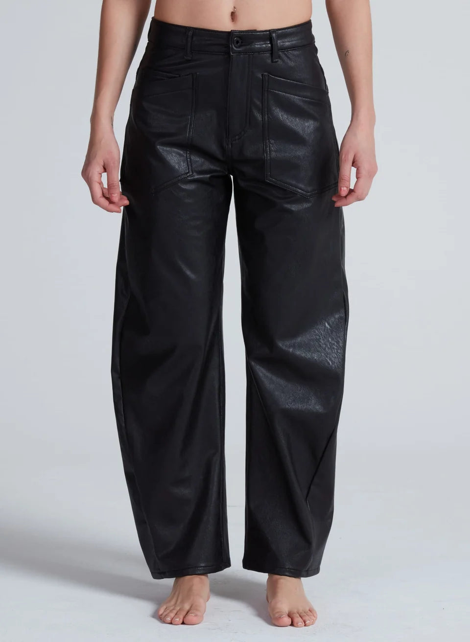ASKKNY Vegan Leather Twisted Barrel