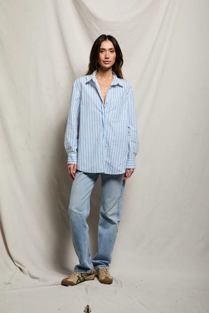 Perfect White Tee Avalon Poplin Button Down Tee