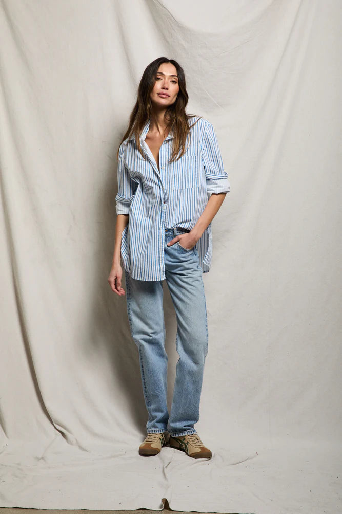 Perfect White Tee Avalon Poplin Button Down Tee