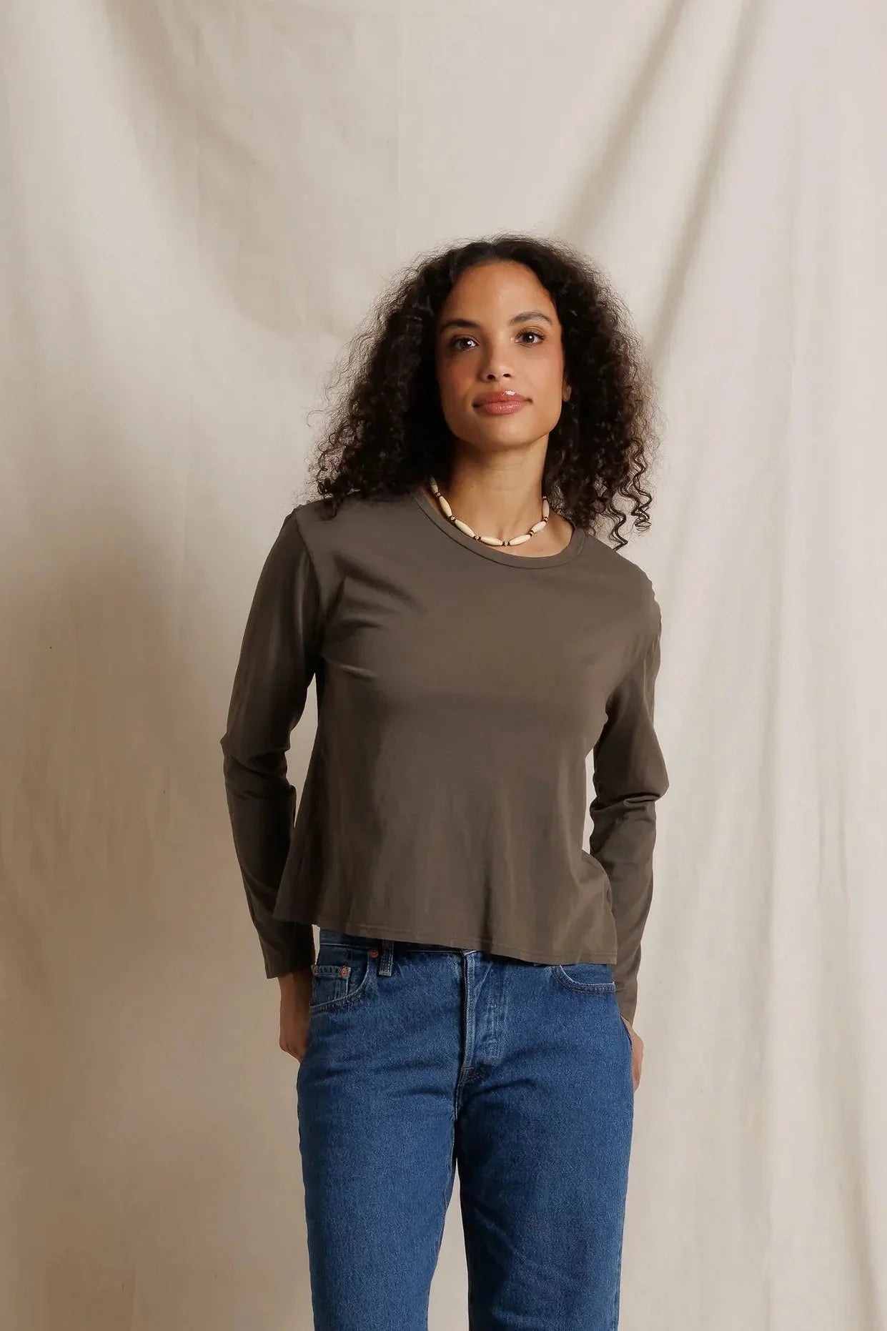 Perfect White Tee Jamie Long Sleeve Tee Shirt