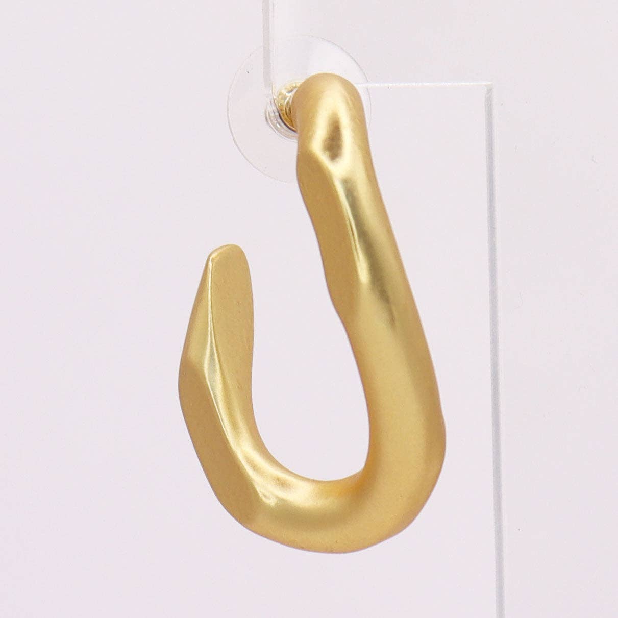 Karine Sultan Curb Link Hoop Earrings E69011