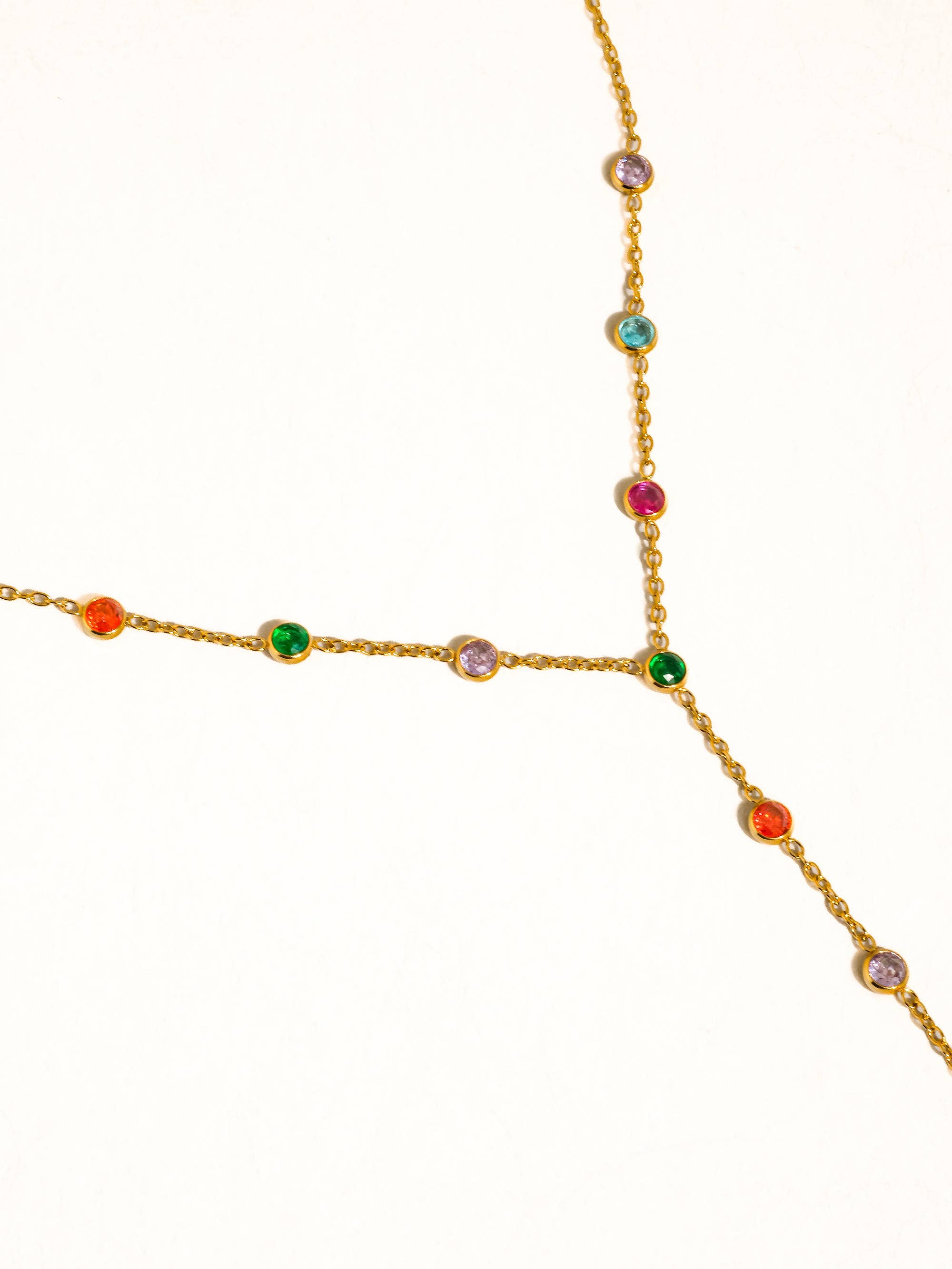 Flânerie Chenôve 18K Gold Round Beaded Y Necklace