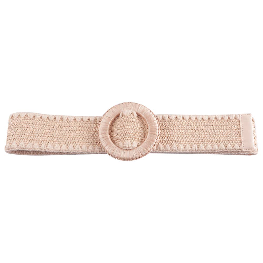 Thames Collection Raffia Stretch Woven Belt