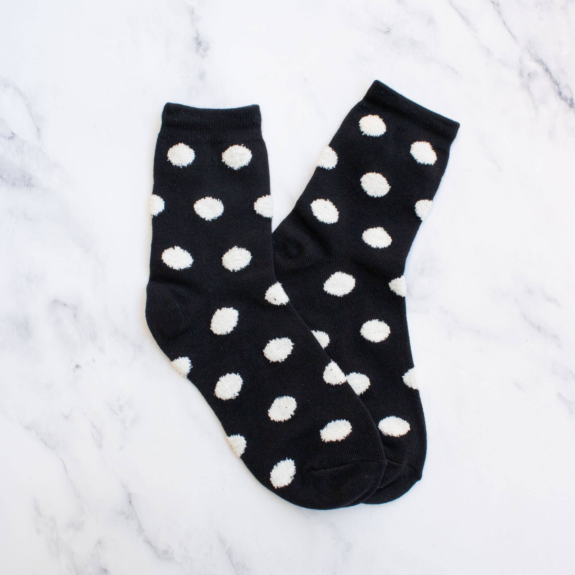Tiepology Women's Polka Dots Puff Casual Socks