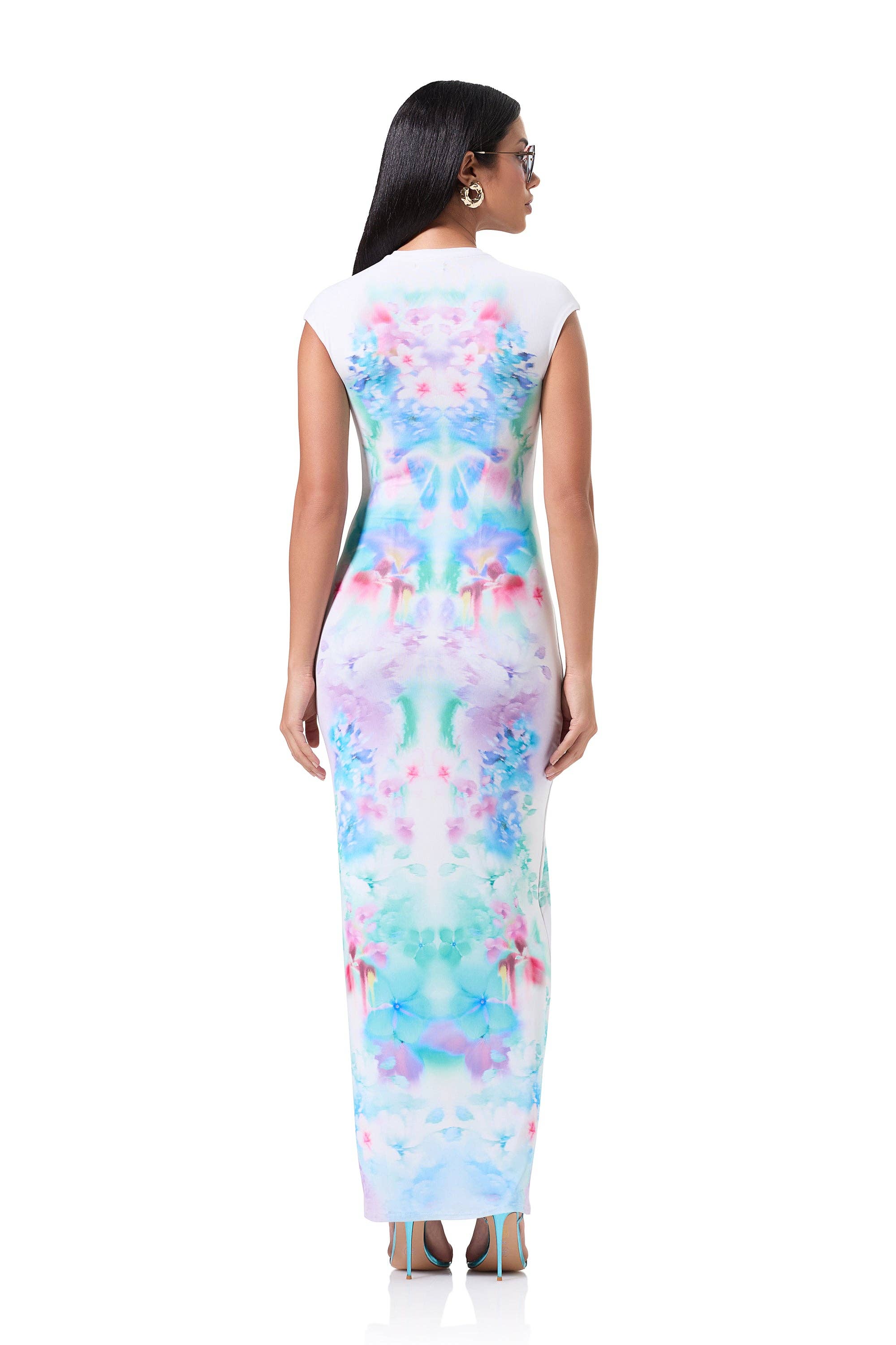 AFRM Cody Maxi Dresss - Blur Blossom