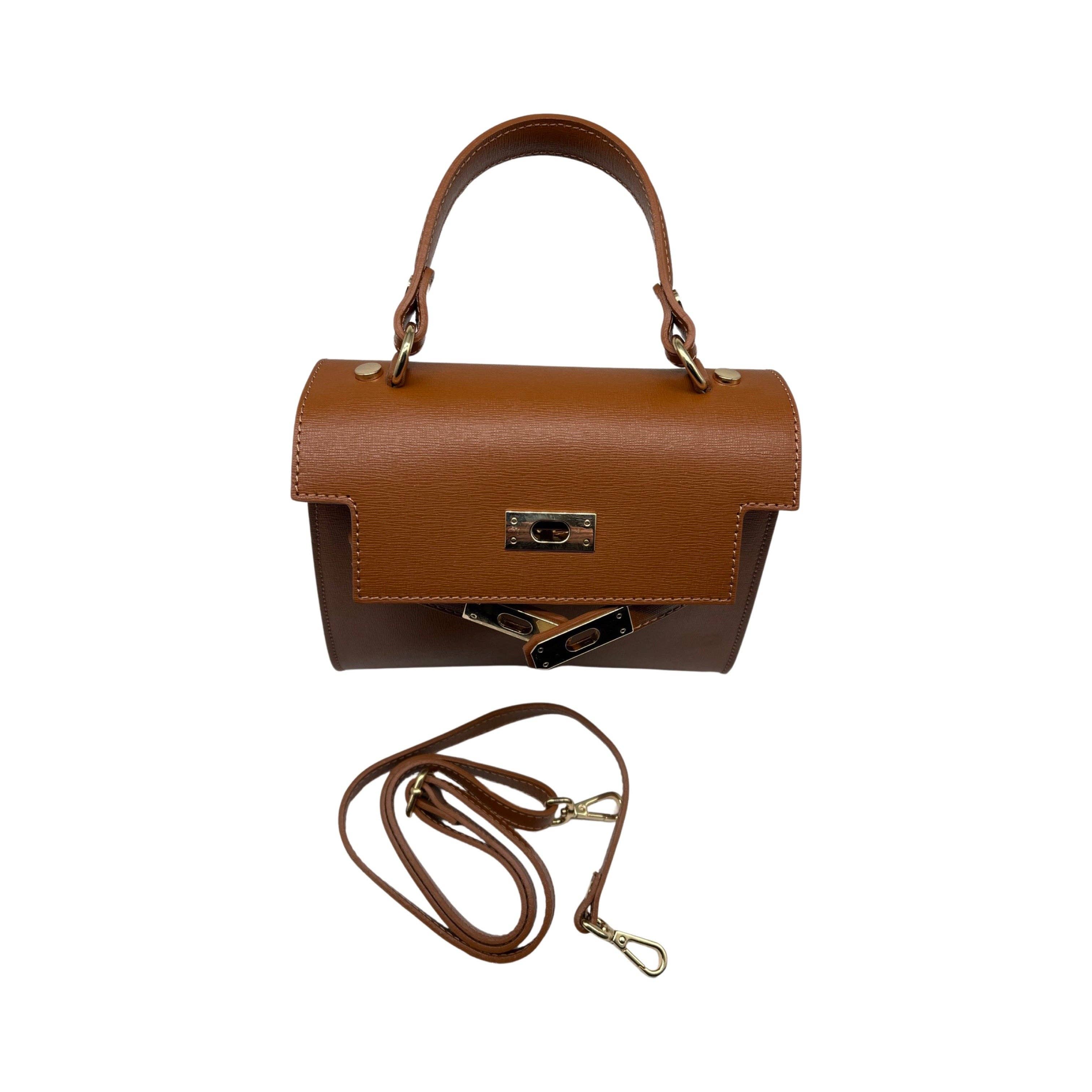 European Leather Collection Safiano Jaqueline Handbag