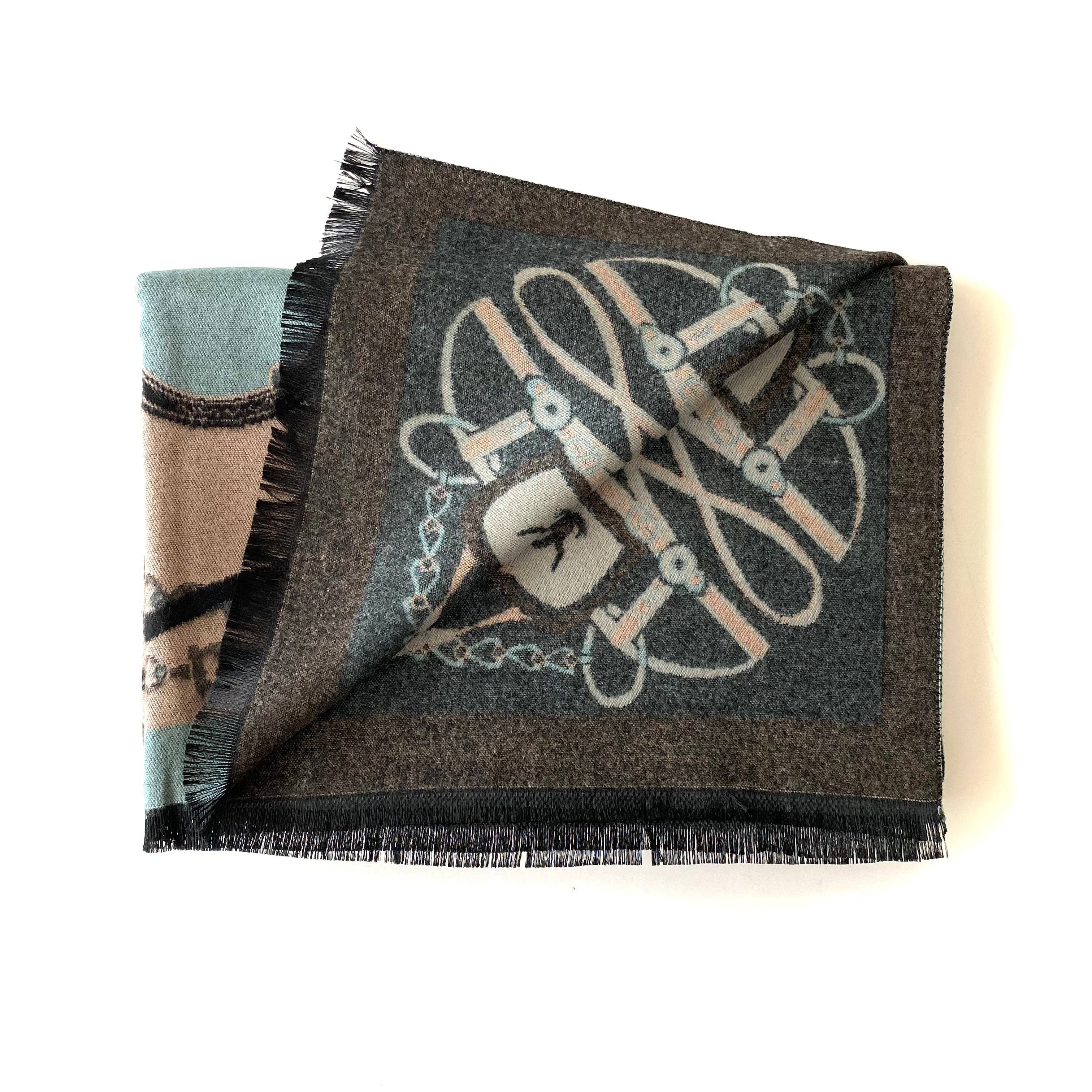 Thames Blue Multi-Patterned Scarf