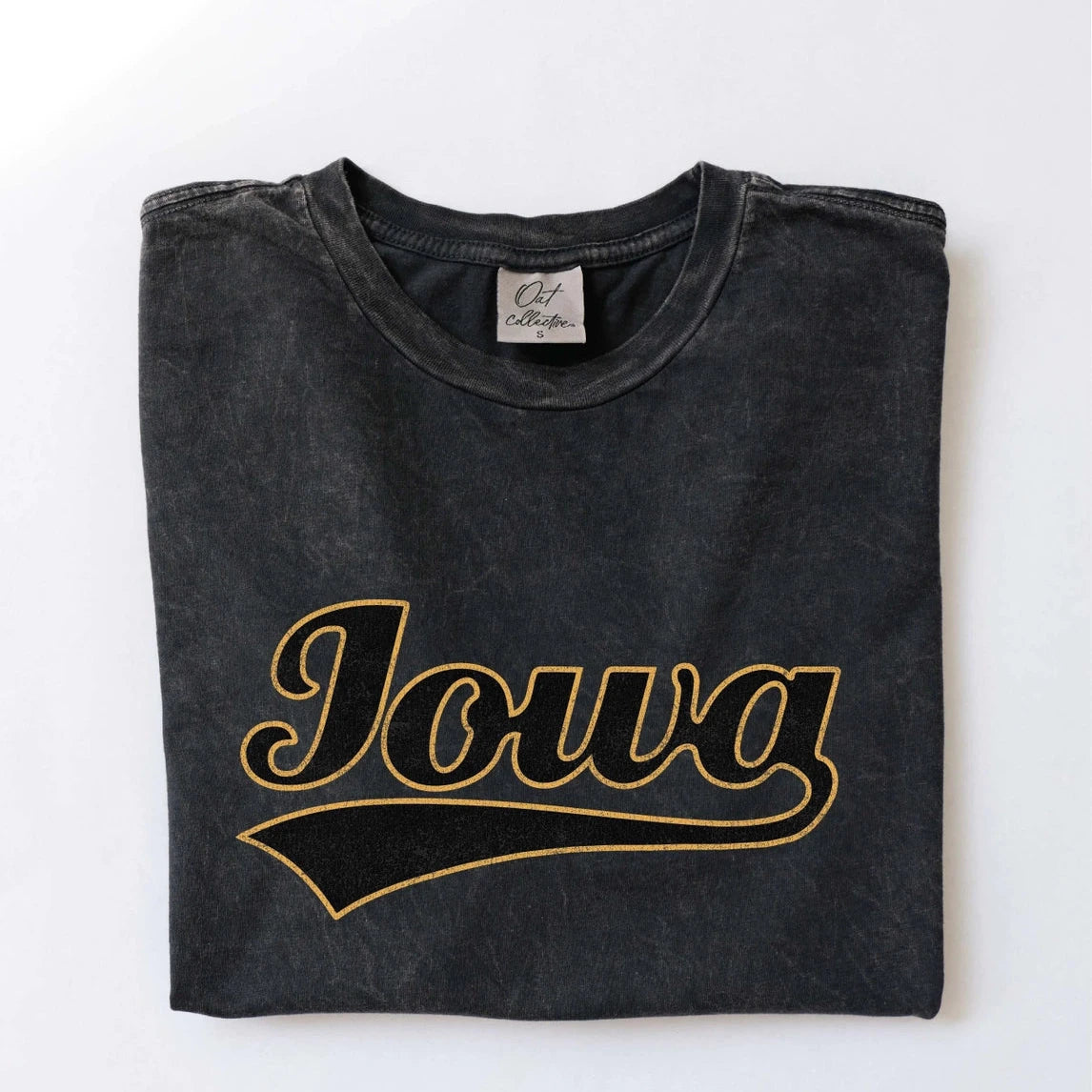 Catherine's Game Day IOWA Mineral Washed Graphic Tee