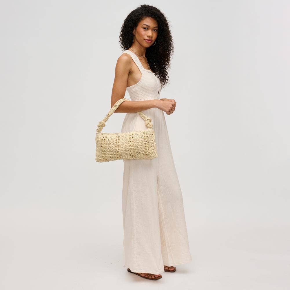 Urban Expressions Clarissa Straw Shoulder Bag