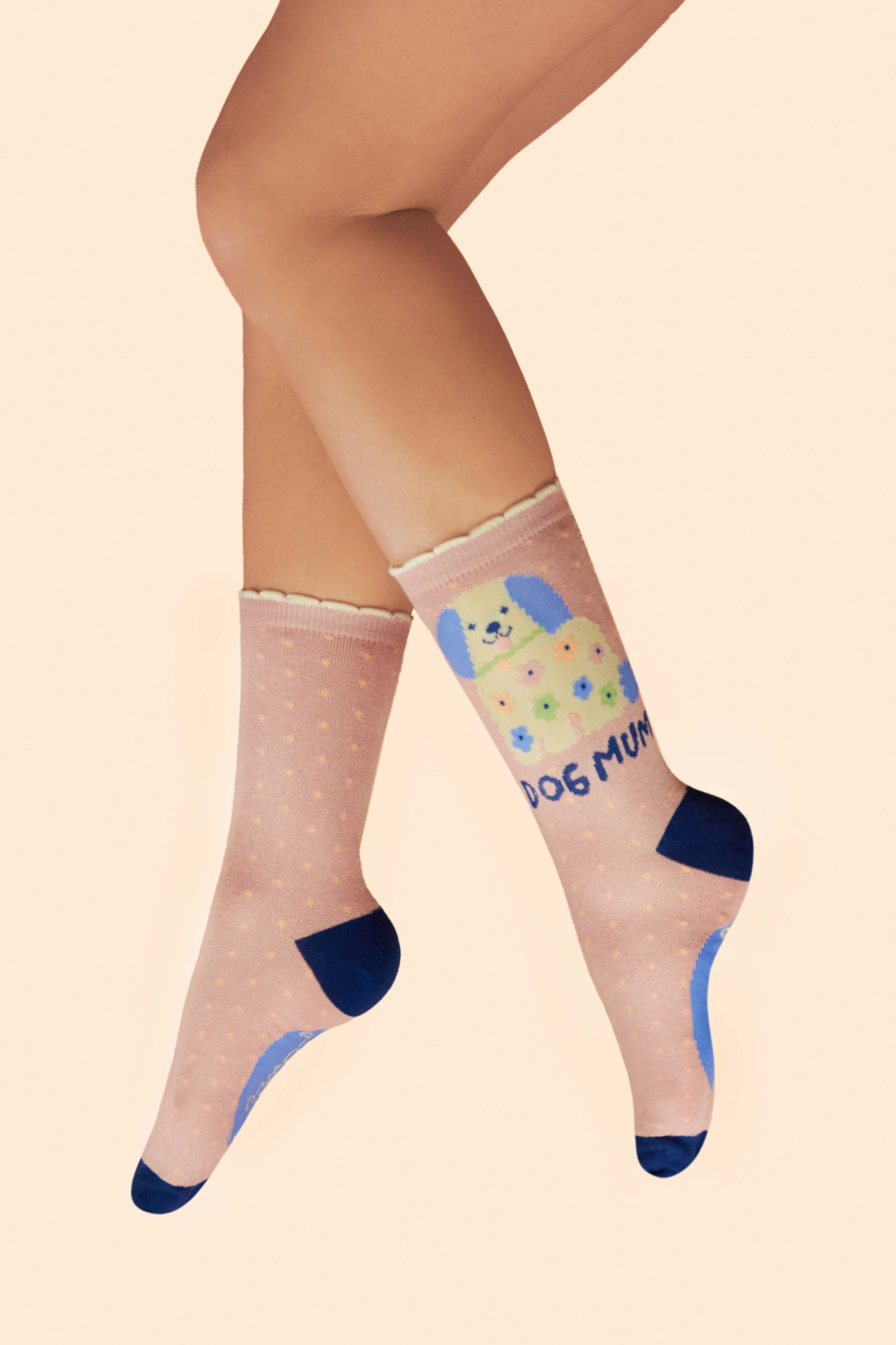 Powder Dog Mum Ankle Socks