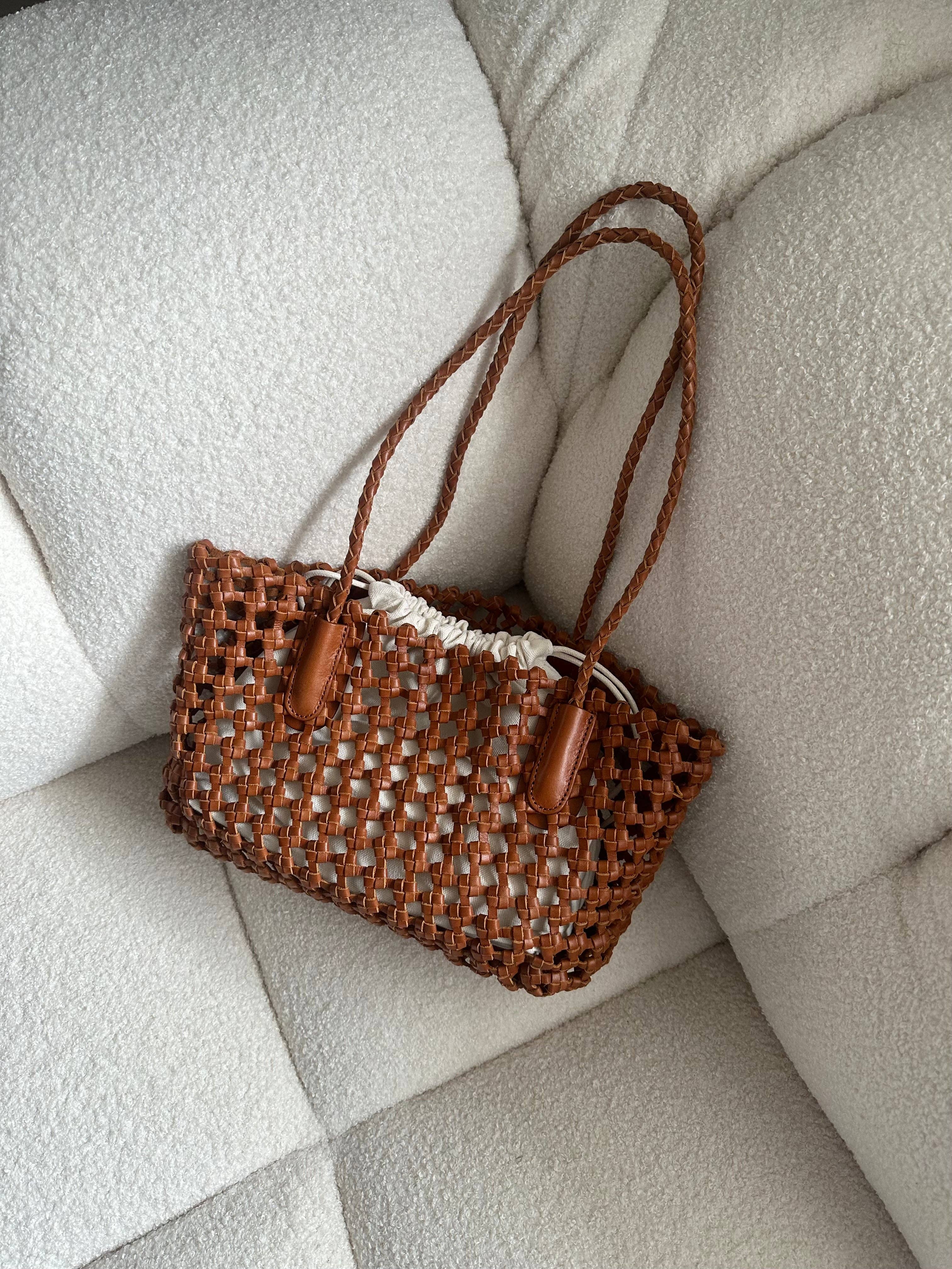 Italian Leather Collection Nicole Handwoven Tote