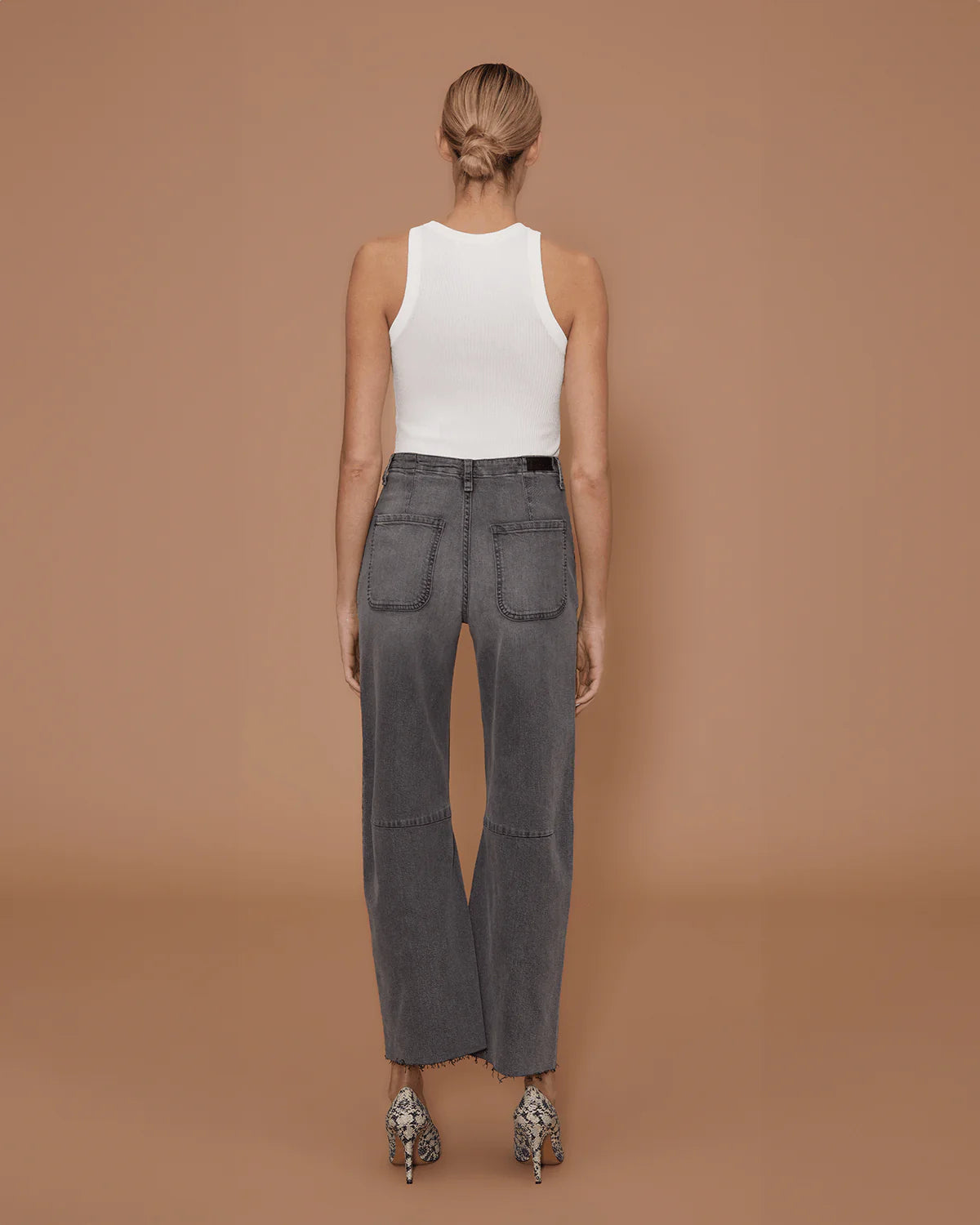 Le Jean Soft Barrel Trouser Moonstone