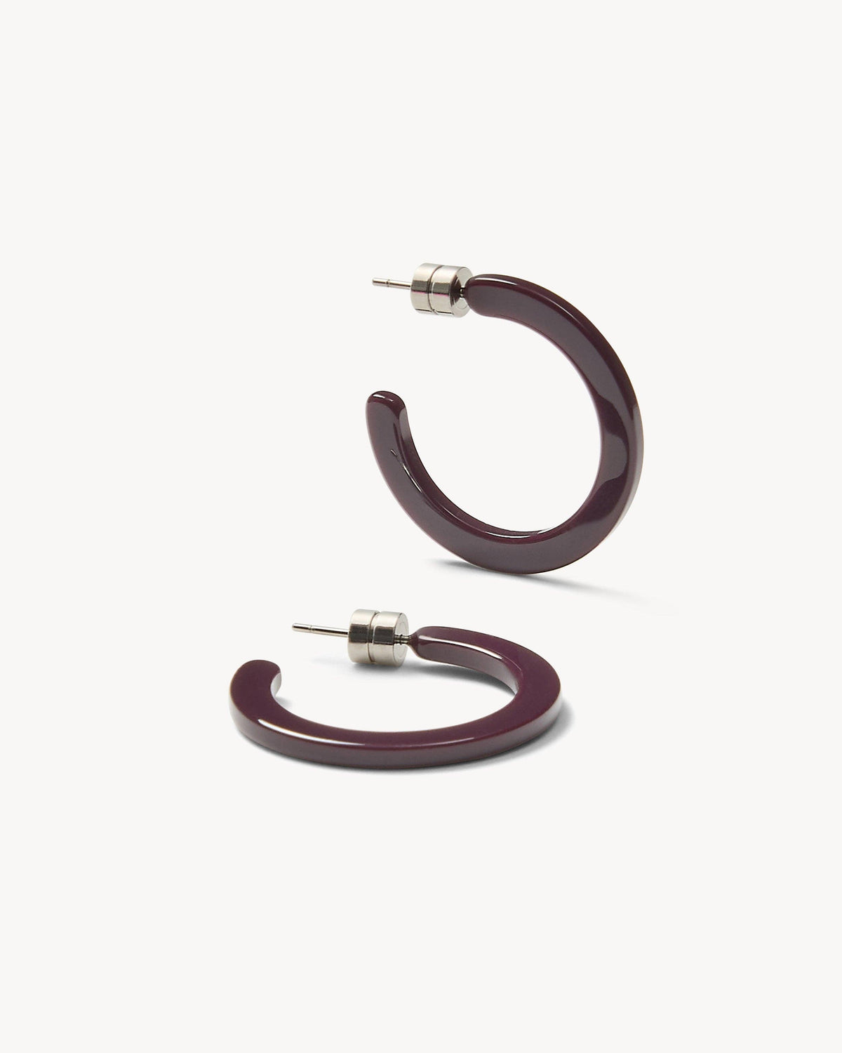 Machete Mini Hoops in Royal Peony